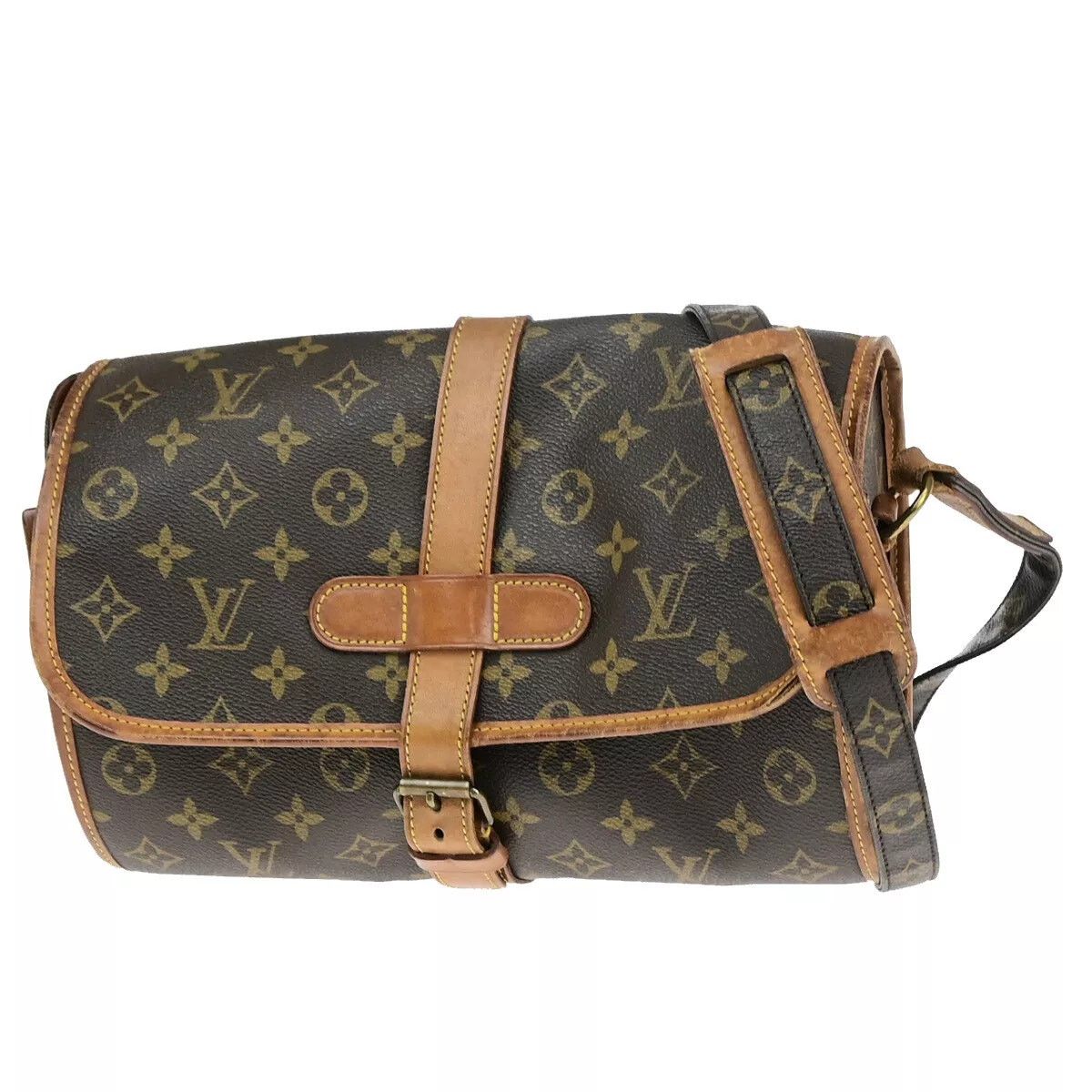Louis Vuitton Monogram Marne Shoulder Bag Brown M51369, Women's