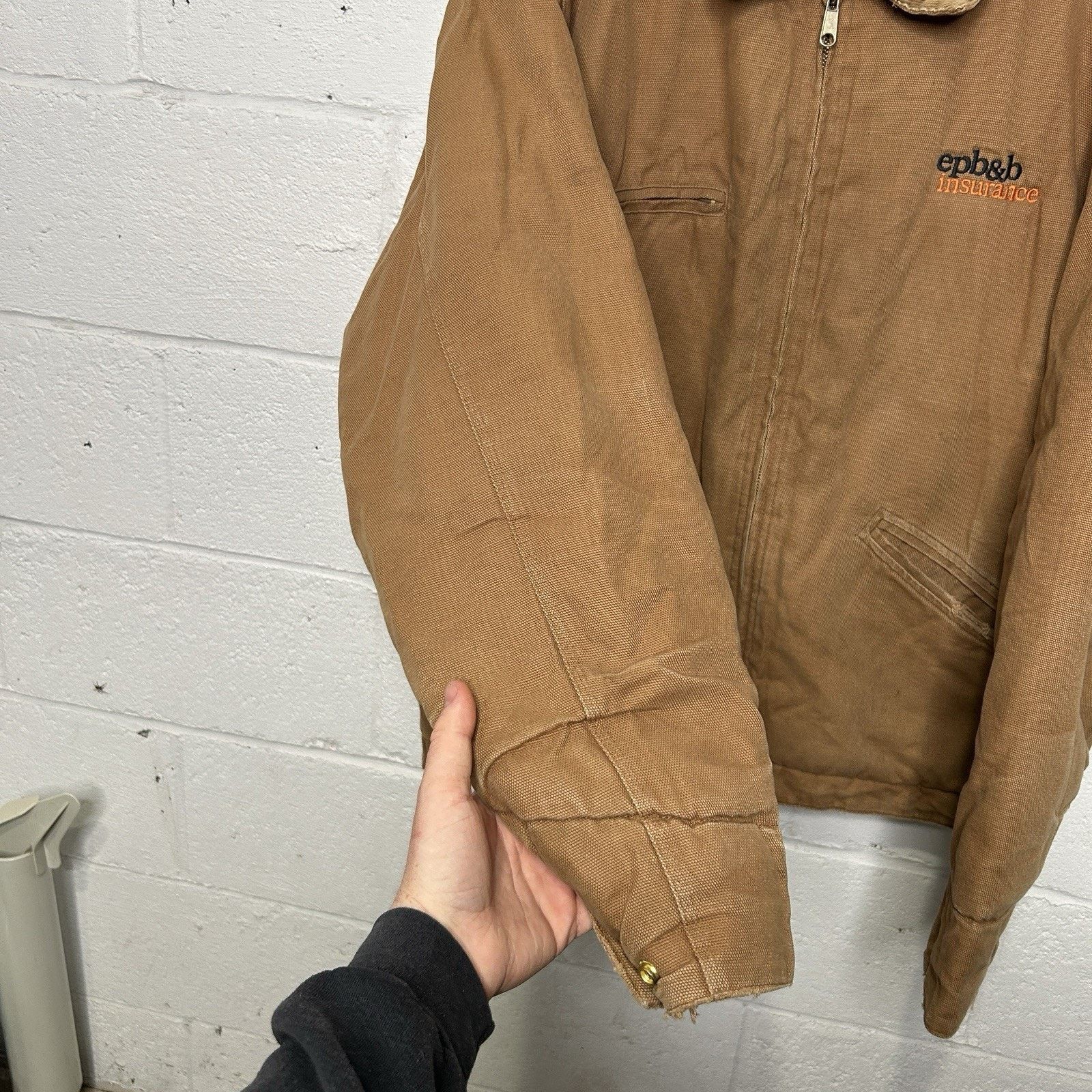 Other Vintage Tri-Mountain Quilted Detroit Style Jacket “Tan” Size US L / EU 52-54 / 3 - 9 Thumbnail