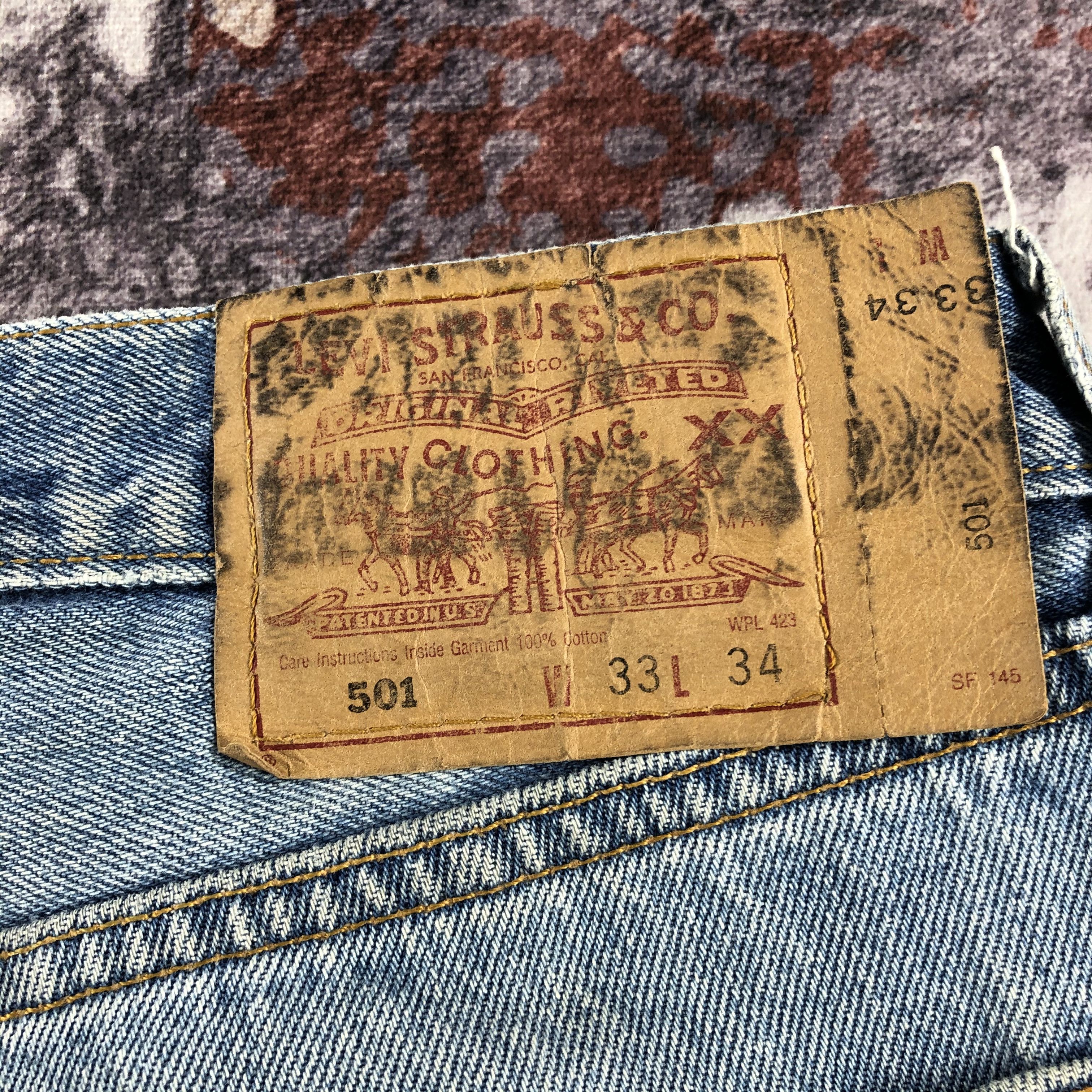 Levi's 90s Vintage Levis 501 Jeans-JM2705 Size US 33 - 6 Thumbnail