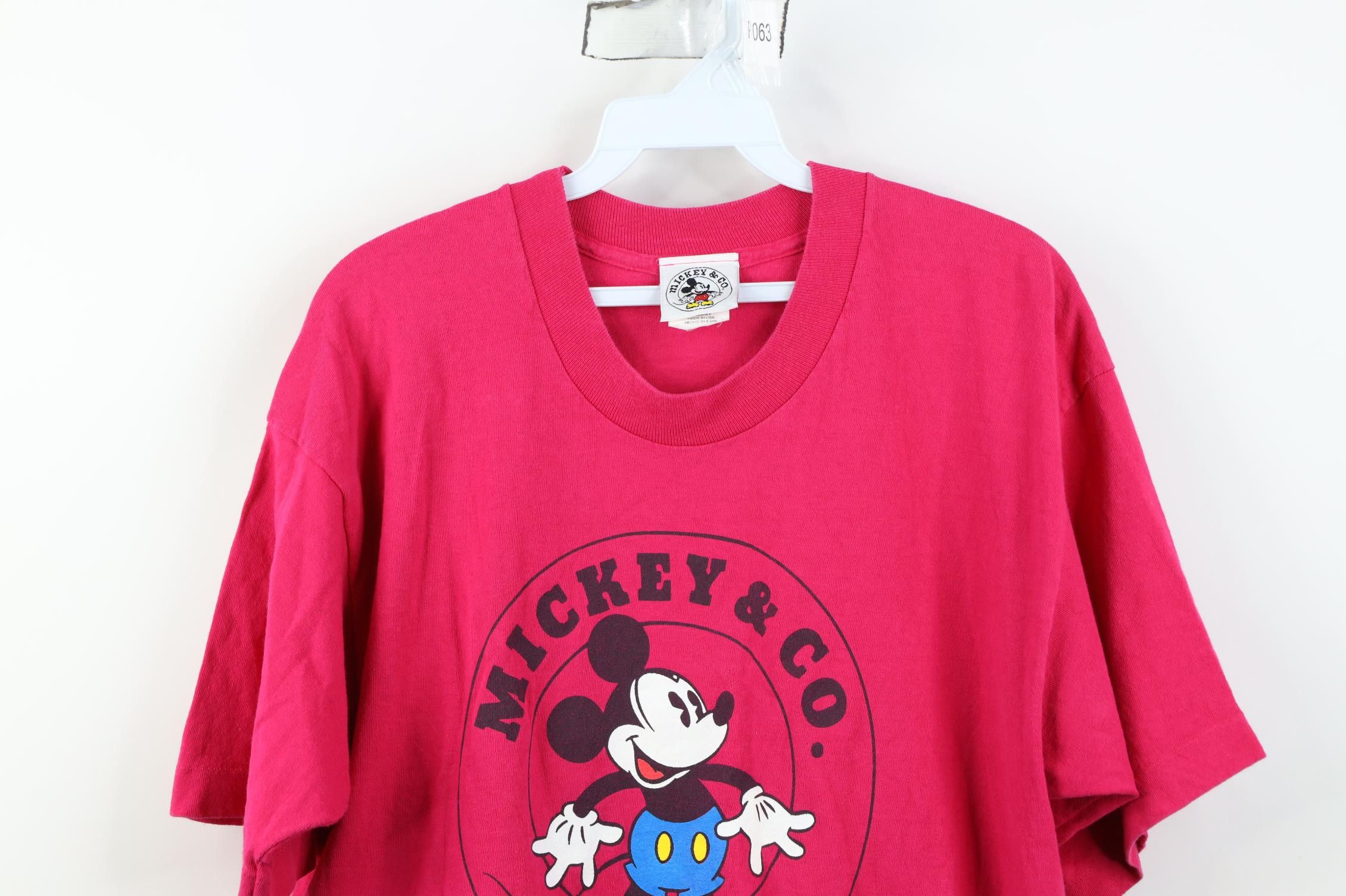 Disney Vintage 90s Disney Mickey Mouse Short Sleeve T-Shirt USA Size US L / EU 52-54 / 3 - 2 Thumbnail