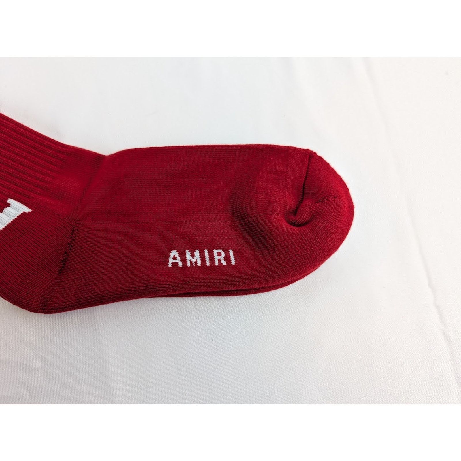 Amiri o1rshd1 Size: 43-44 / Solid Amiri Core Logo Socks Red Size ONE SIZE - 3 Thumbnail