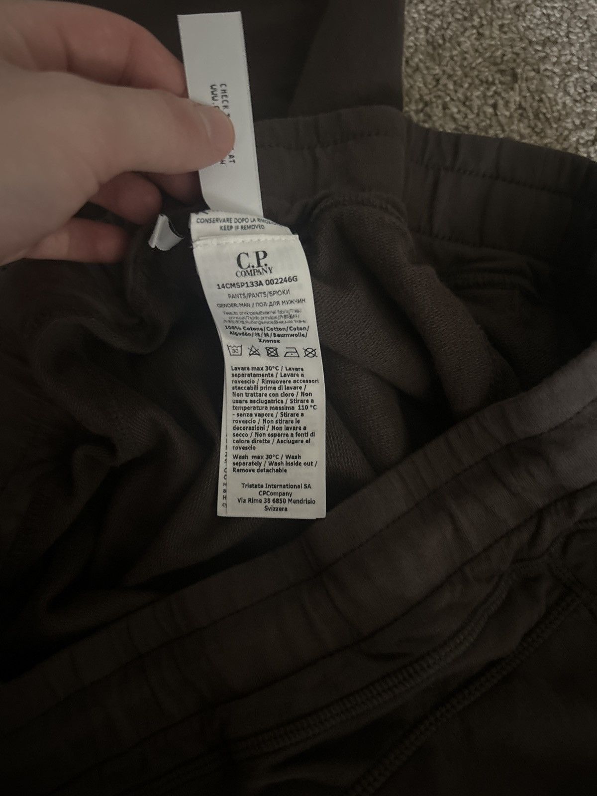 C.P. Company C.P. Company Stone Island Jogger Sweatpants Brown Drawstring Size US 30 / EU 46 - 6 Thumbnail