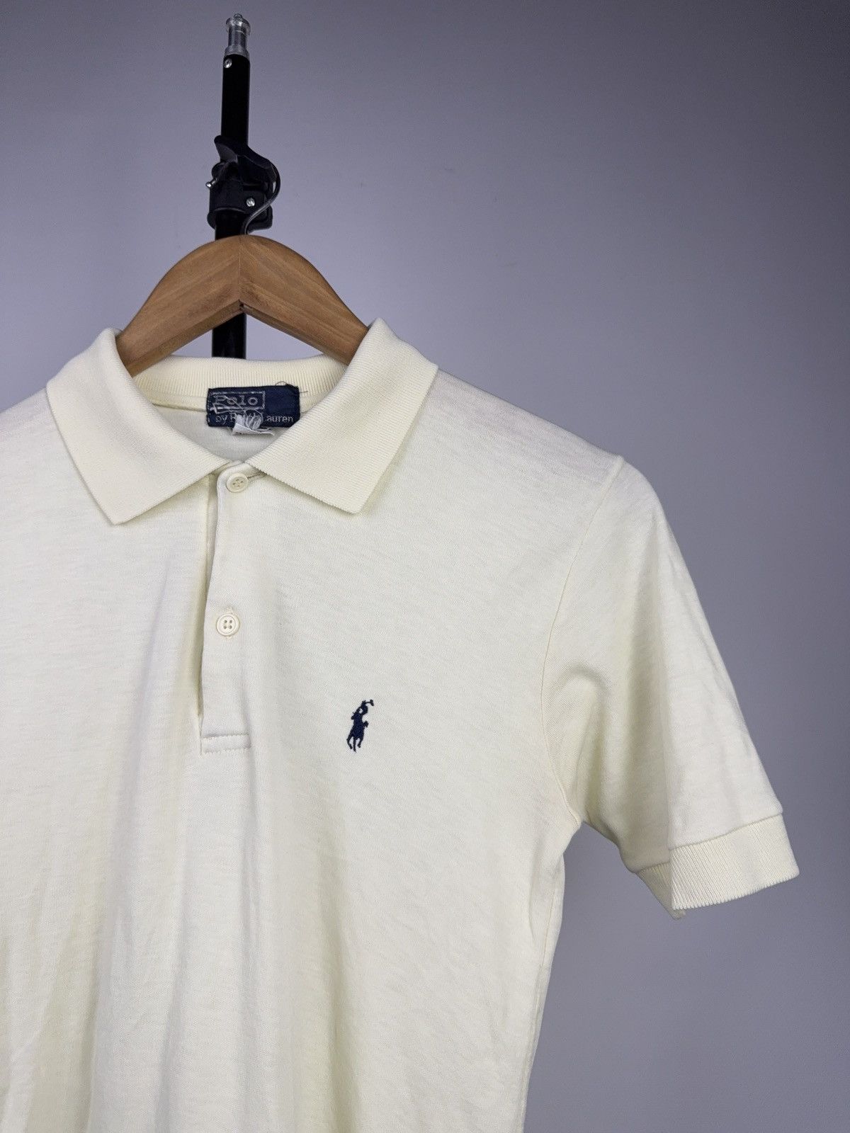 Polo Ralph Lauren Vintage Retro 90s Polo Ralph Lauren Yellow Cotton Polo Shirt Size US S / EU 44-46 / 1 - 2 Thumbnail