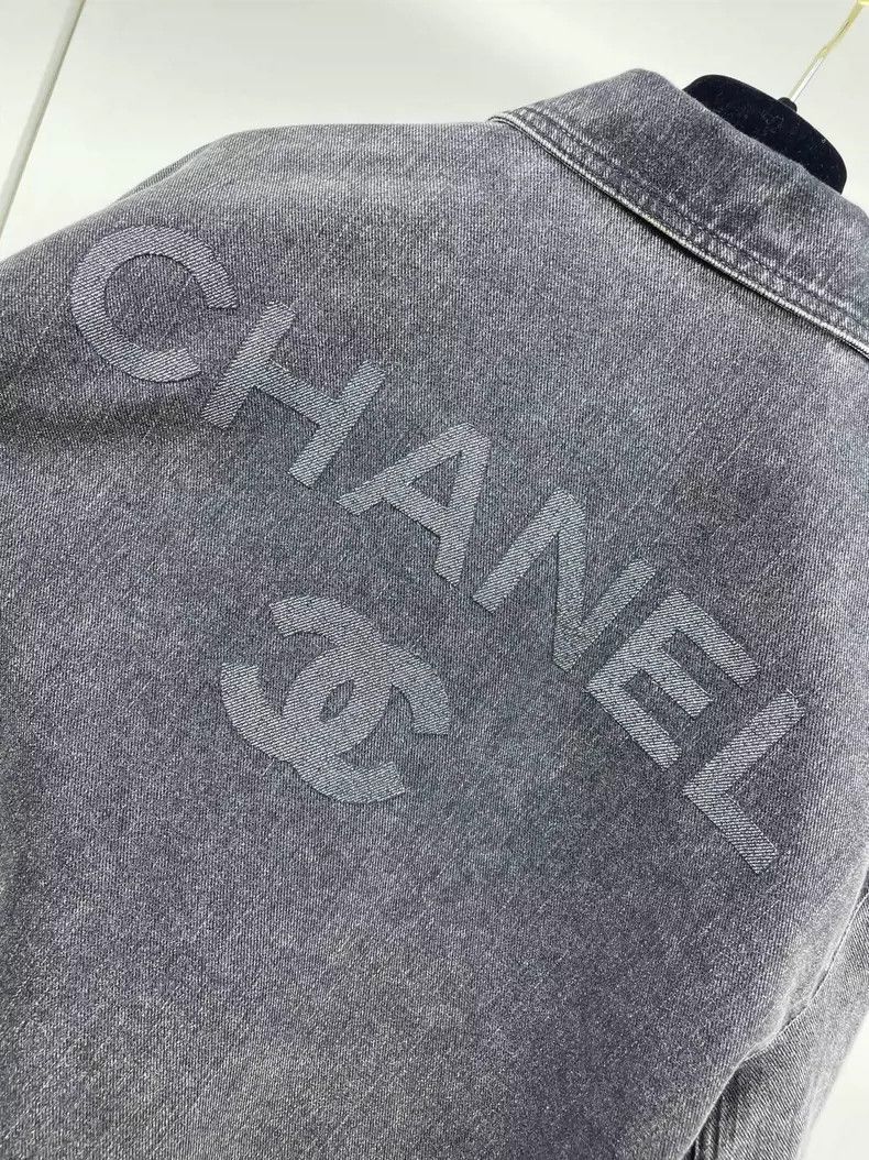 Chanel Chanel 23C popular dark gray denim jacket Size XS / US 0-2 / IT 36-38 - 3 Thumbnail