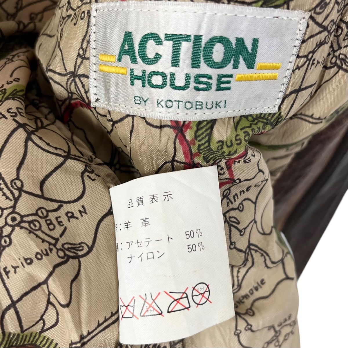 Vintage Vintage Action House by Kotobuki Flight Leather Jacket Size US XL / EU 56 / 4 - 7 Thumbnail