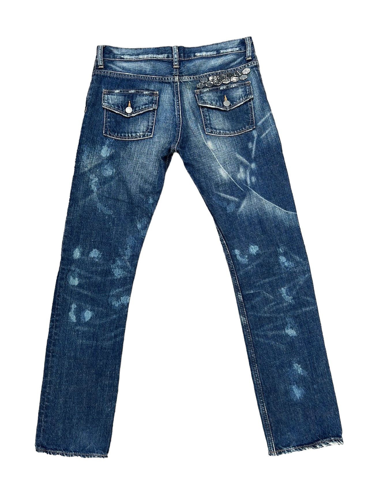 Vintage Vintage RNA Japan Distress Sashiko Bondage Denim Jeans Size US 30 / EU 46 - 2 Thumbnail