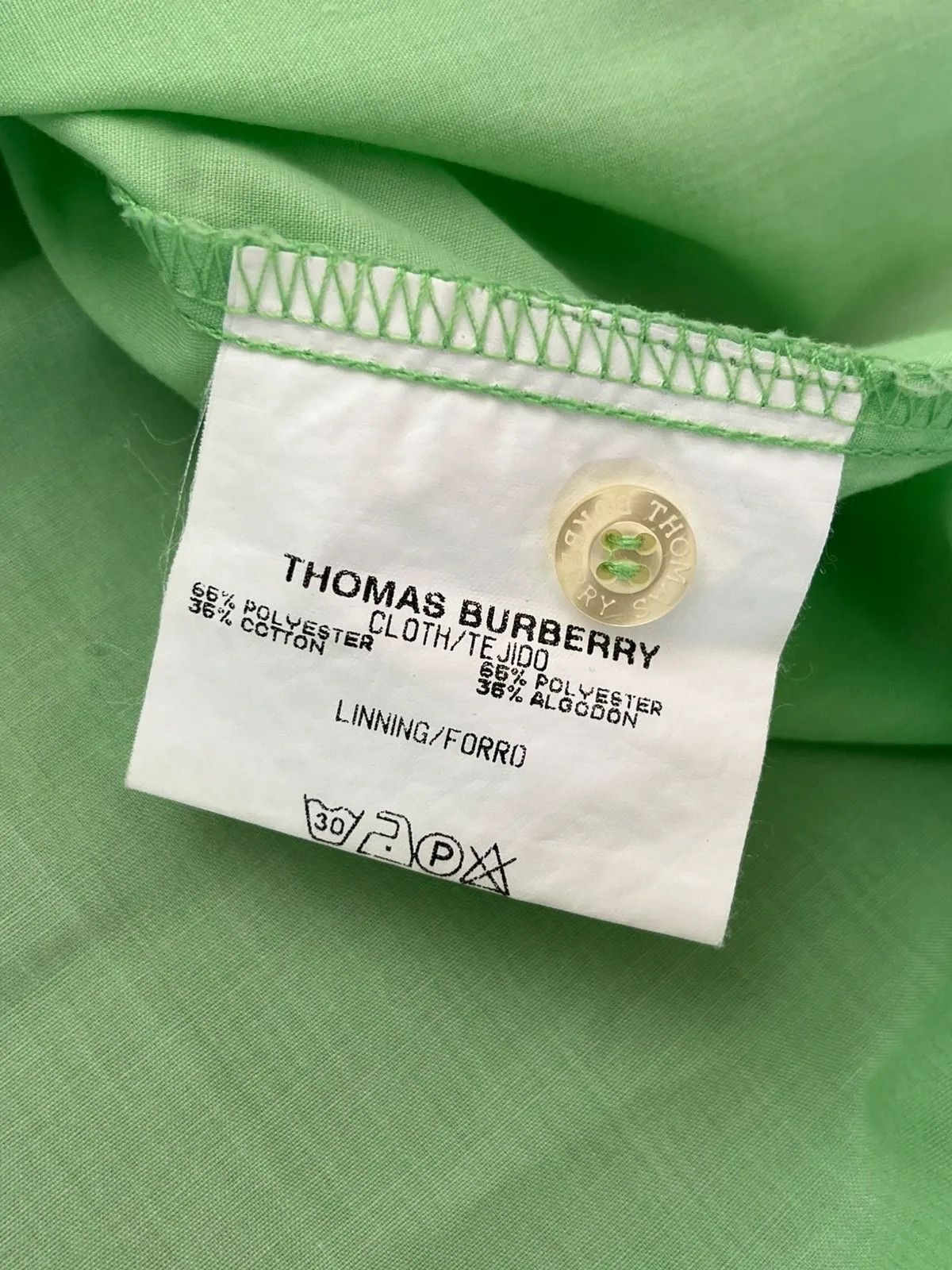 Burberry Thomas Burberry Sz P / S Short Shirt 2000s Size S / US 4 / IT 40 - 4 Thumbnail