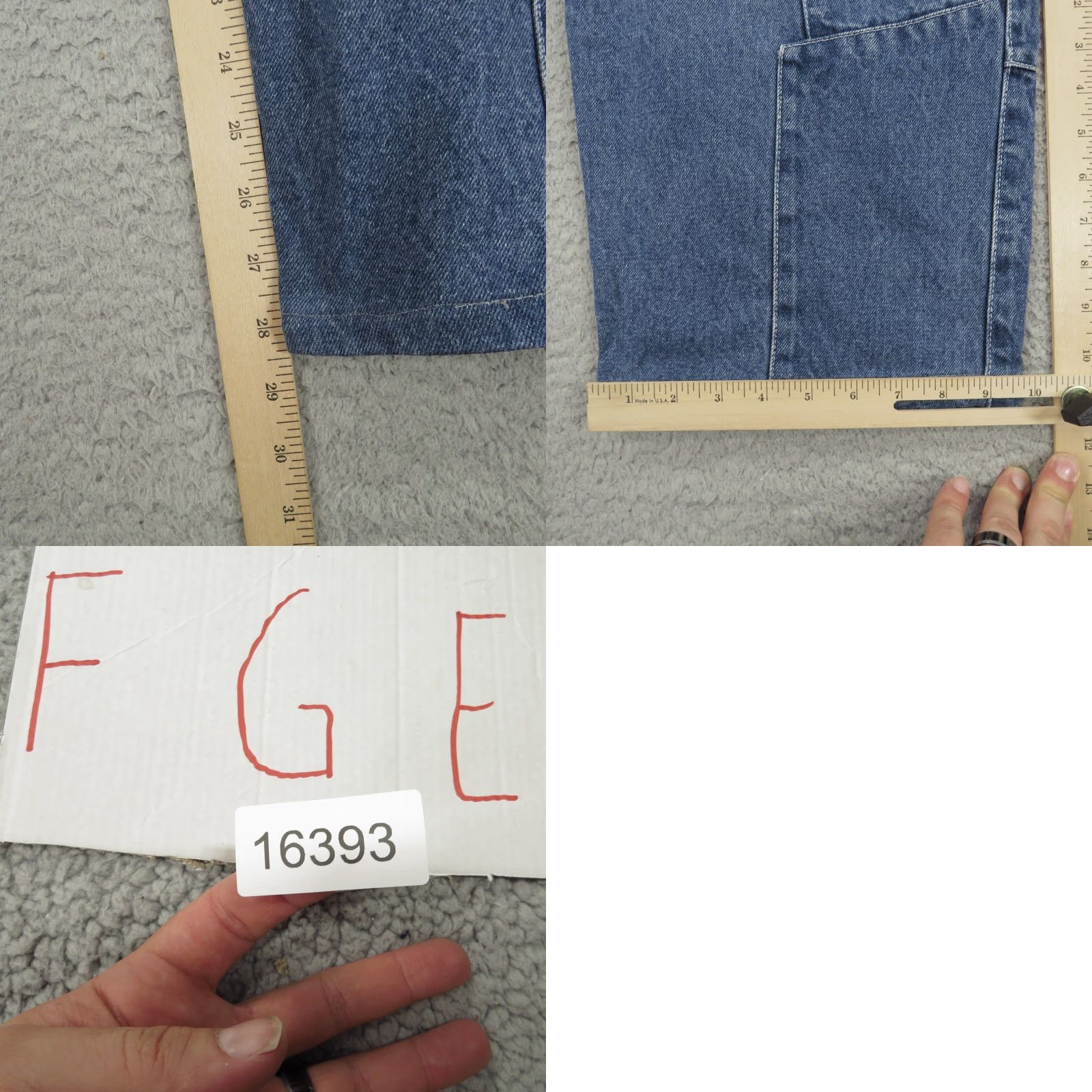 VIBE VIBES Baggy Jeans Mens 40 Y2K Patchwork Skater Grunge Wide 10 Leg Opening Pipes VIBES Jeans Size US 40 / EU 56 - 9 Thumbnail
