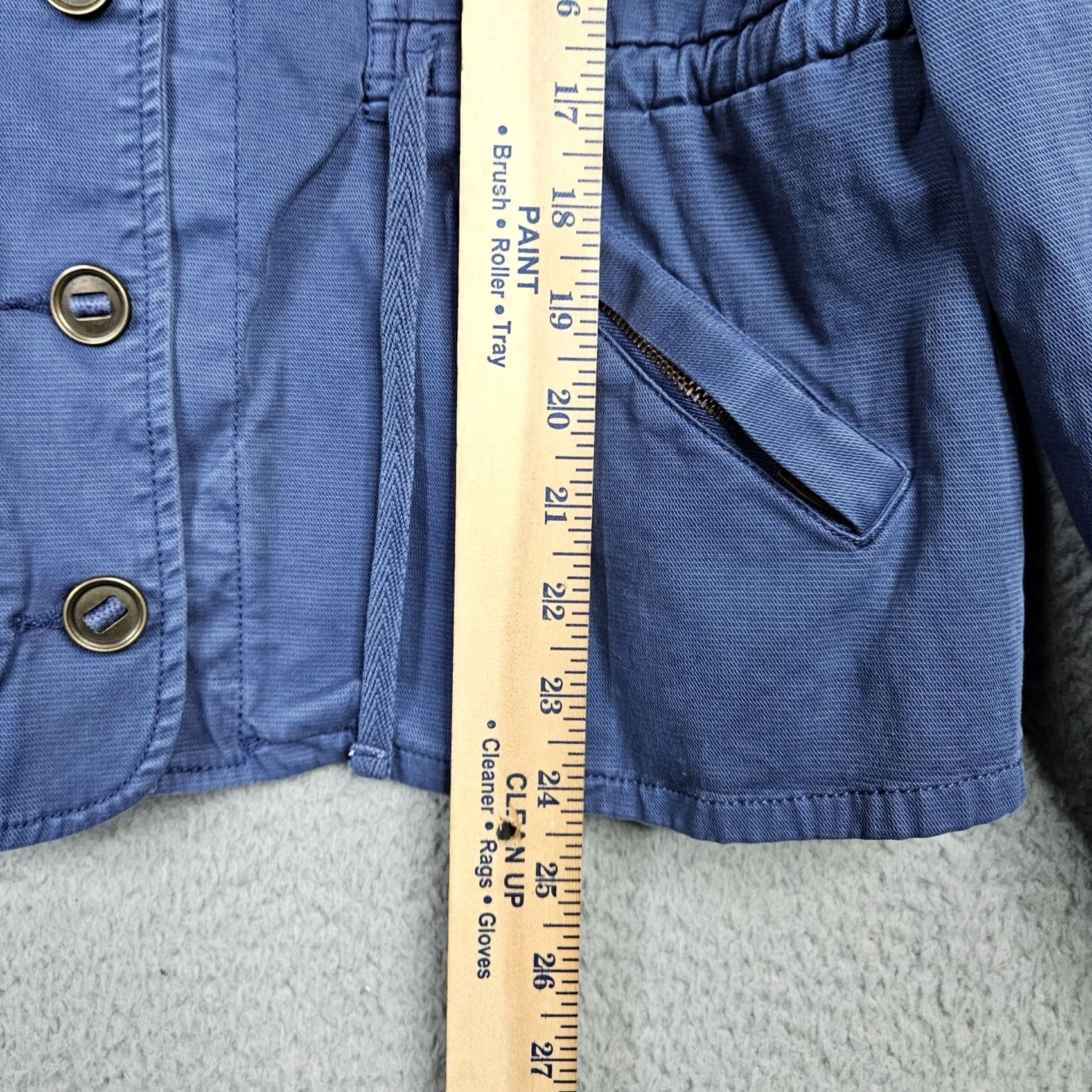 Vintage Aventura Jacket Women's Regular Size L Blue Organic Cotton Button Up Twill Coat Gear Outdoor Style Basic Jacket Size L / US 10 / IT 46 - 4 Thumbnail