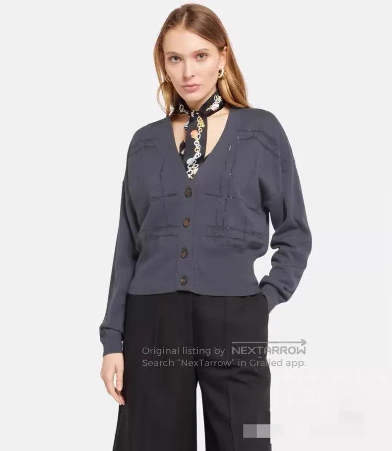 Brunello Cucinelli Brunello Cucinelli 23 Year Cashmere Sequin Cardigan Jacket Size S / US 4 / IT 40 - 7 Thumbnail