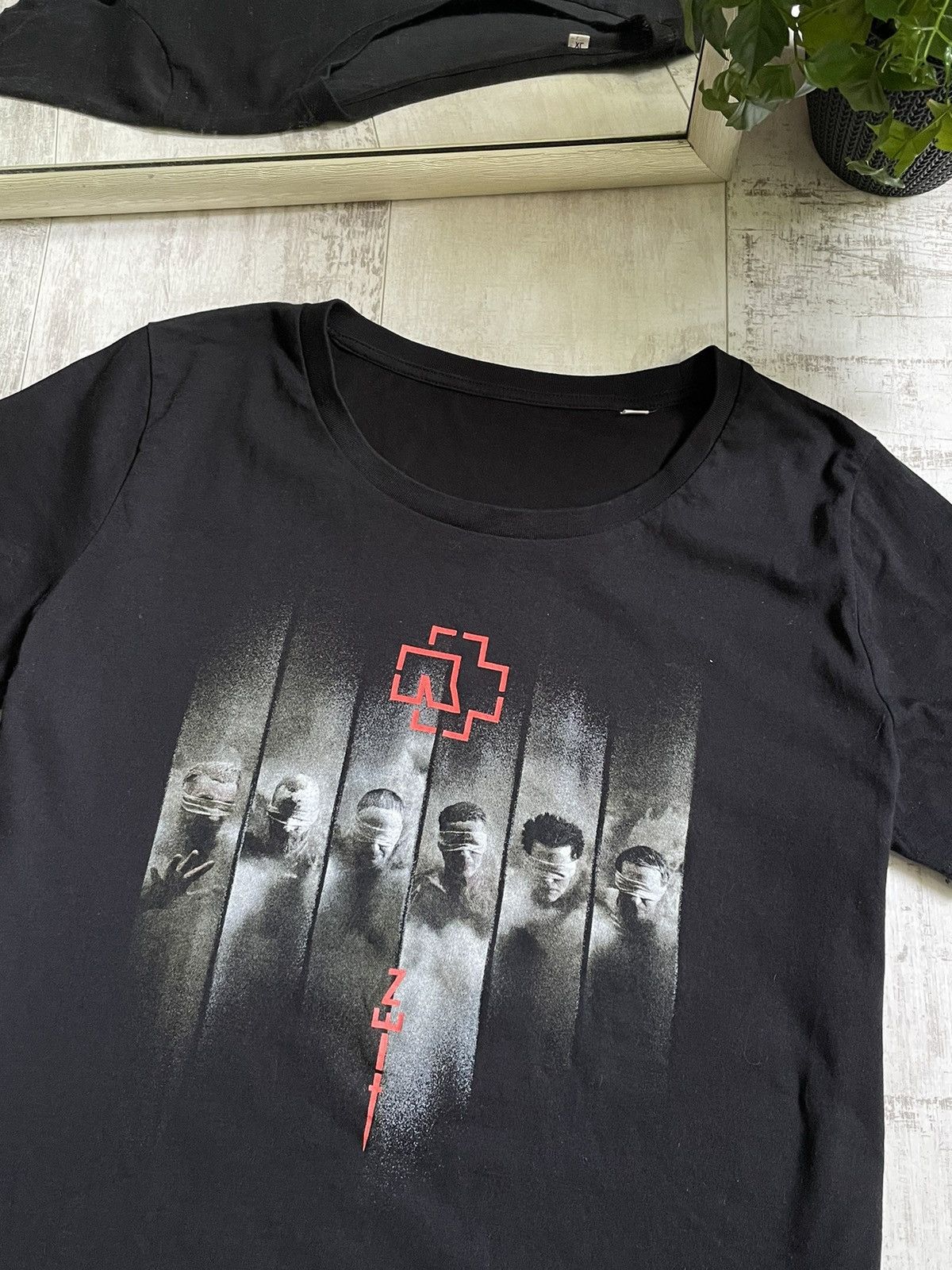 Band Tees Vintage Rammstein Zeit T-Shirt Black Logo Horror Y2K Size US L / EU 52-54 / 3 - 3 Thumbnail