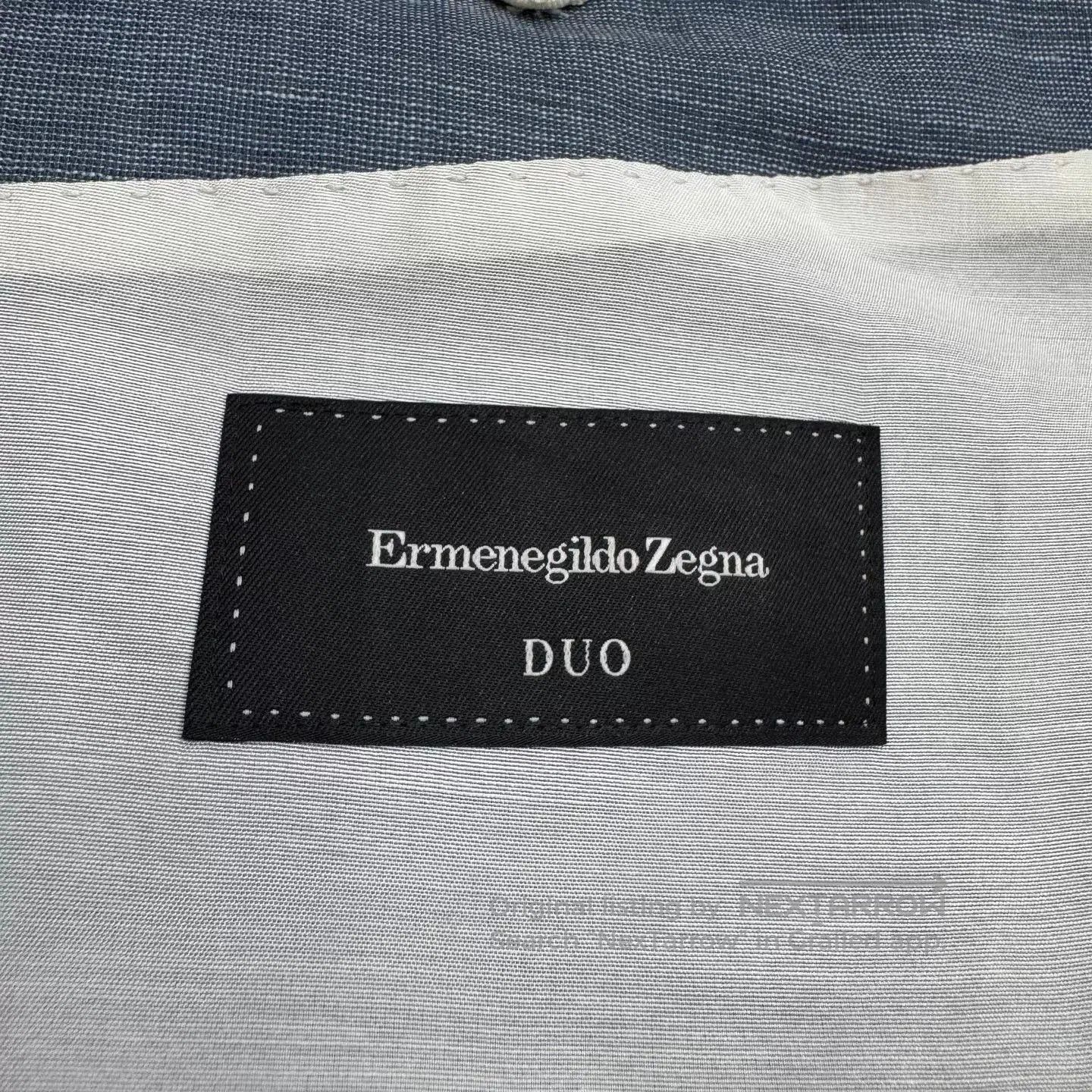 Ermenegildo Zegna Ermenegildo Zegna Linen Check Suit Jacket. Size US XL / EU 56 / 4 - 2 Thumbnail