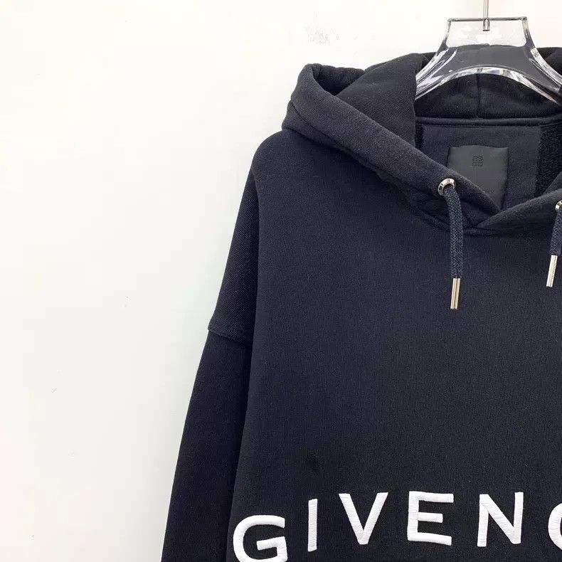 Givenchy Givenchy Black Logo Letter Embroidered Cotton Hooded Draws Size US S / EU 44-46 / 1 - 3 Thumbnail