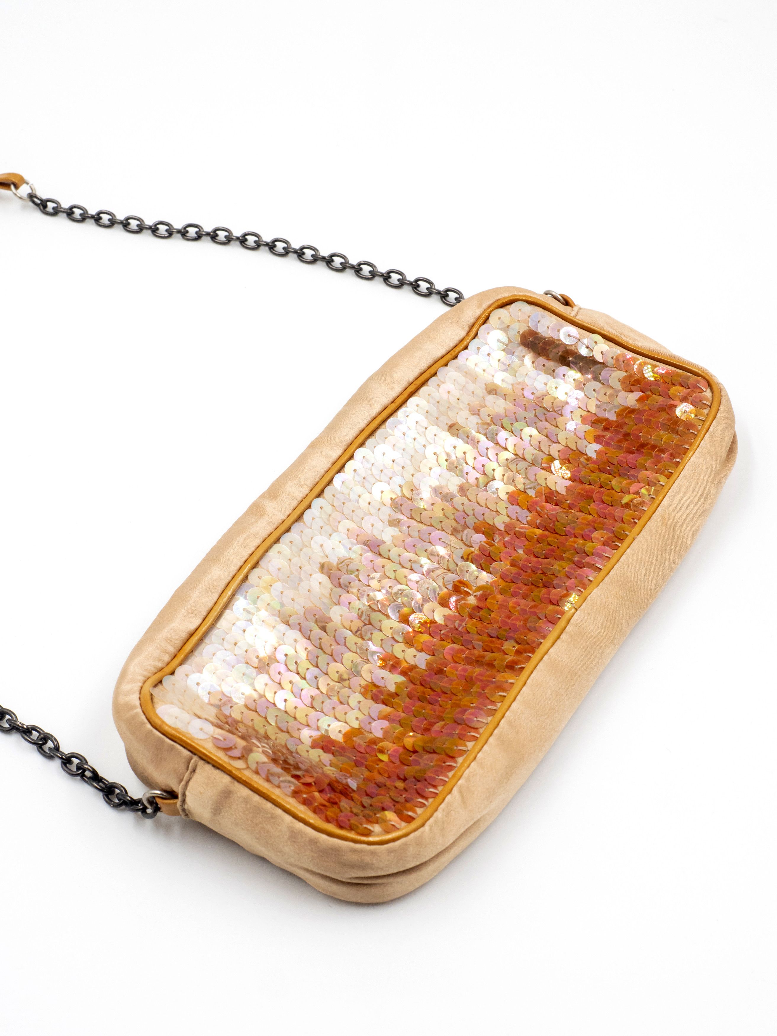 Prada Prada Vintage Gold Sequined Handbag Size ONE SIZE - 5 Thumbnail