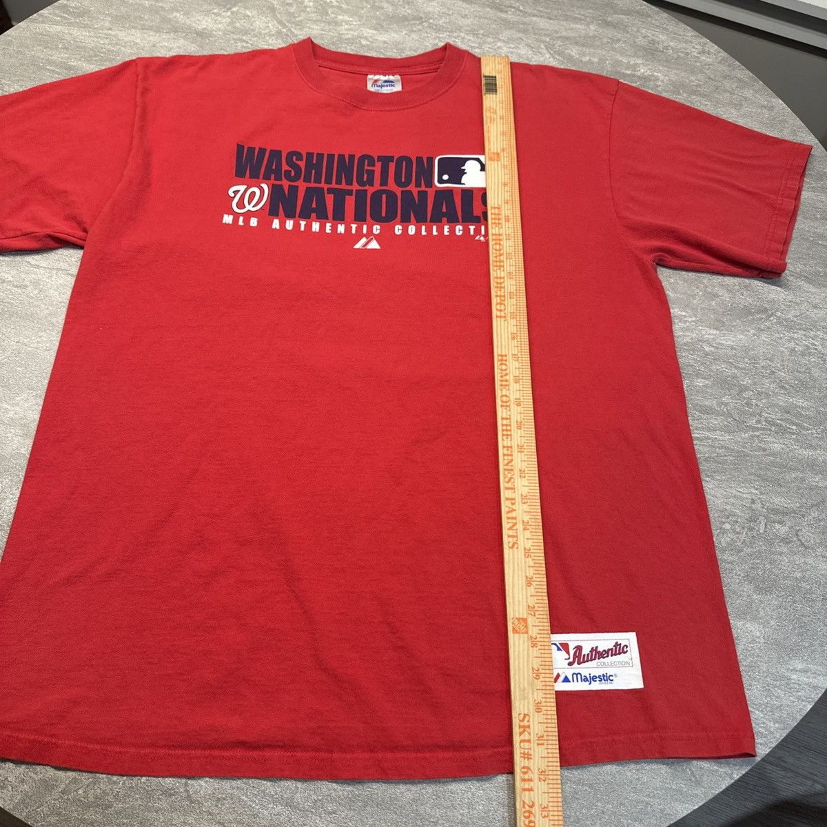 MLB × Majestic Vintage Y2K Washington Nationals MLB Majestic Shirt Size US XL / EU 56 / 4 - 7 Thumbnail