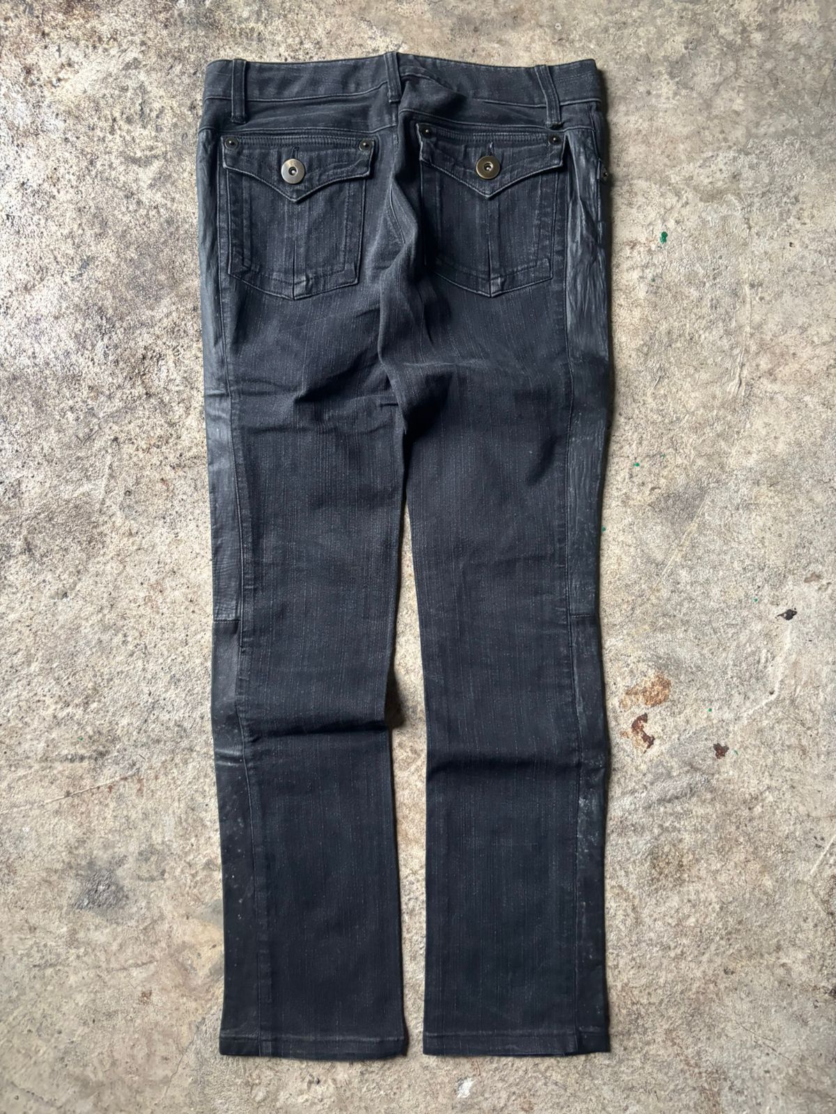 Japanese Brand 2000s Bajra Elastane Cow Skin Hybrid Jeans Size US 28 / EU 44 - 8 Thumbnail