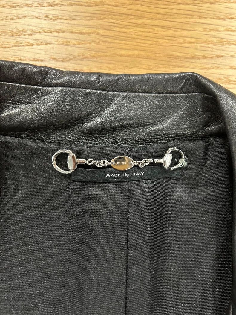 Gucci Gucci Size 38 Black leather wool coat 2501-Nextarrow Size US XXS / EU 40 - 6 Thumbnail