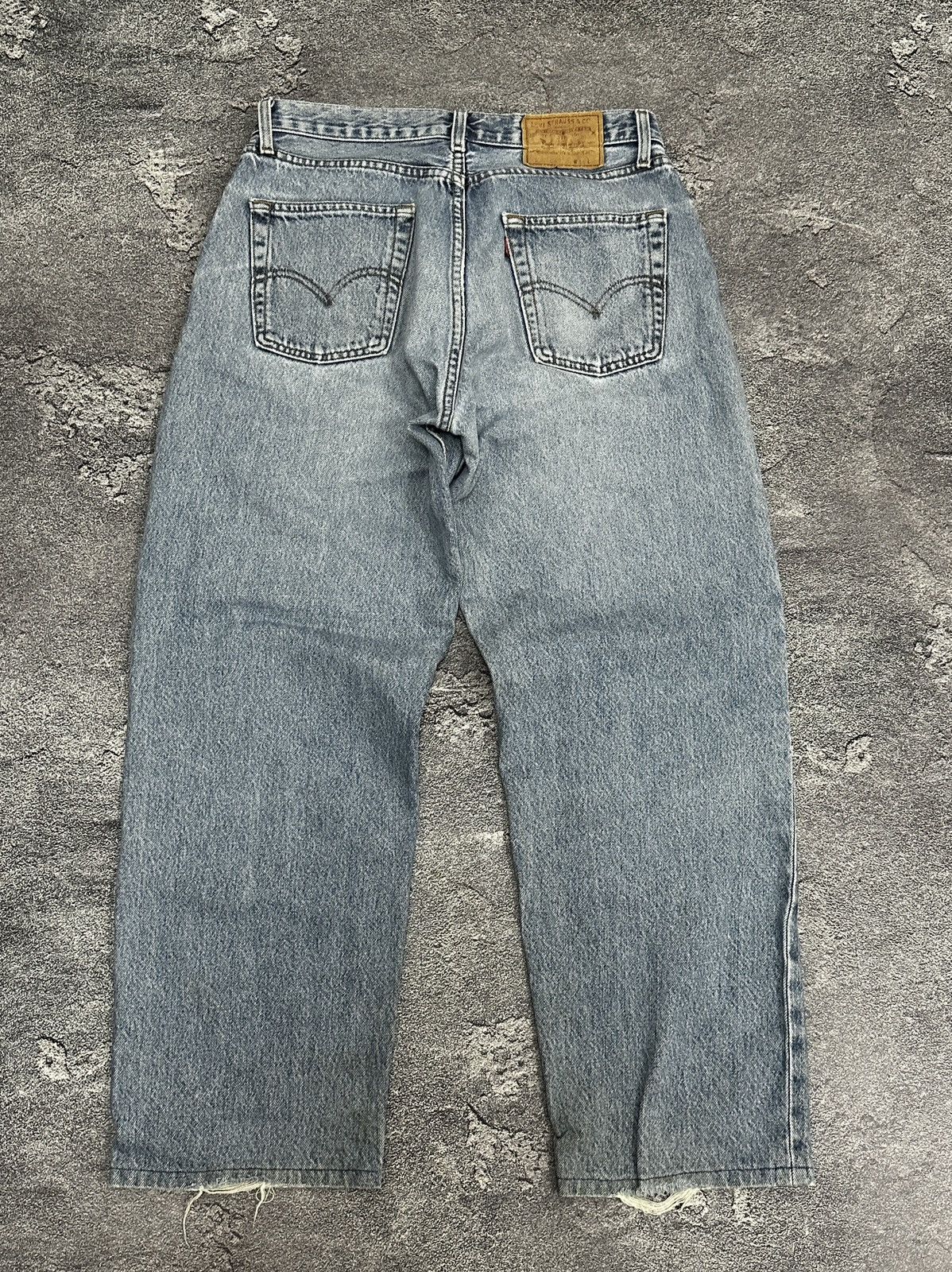 Pre-owned Levis X Vintage Levi's 90's Baggy Wash Denim Pants Japan Archive In Multicolor
