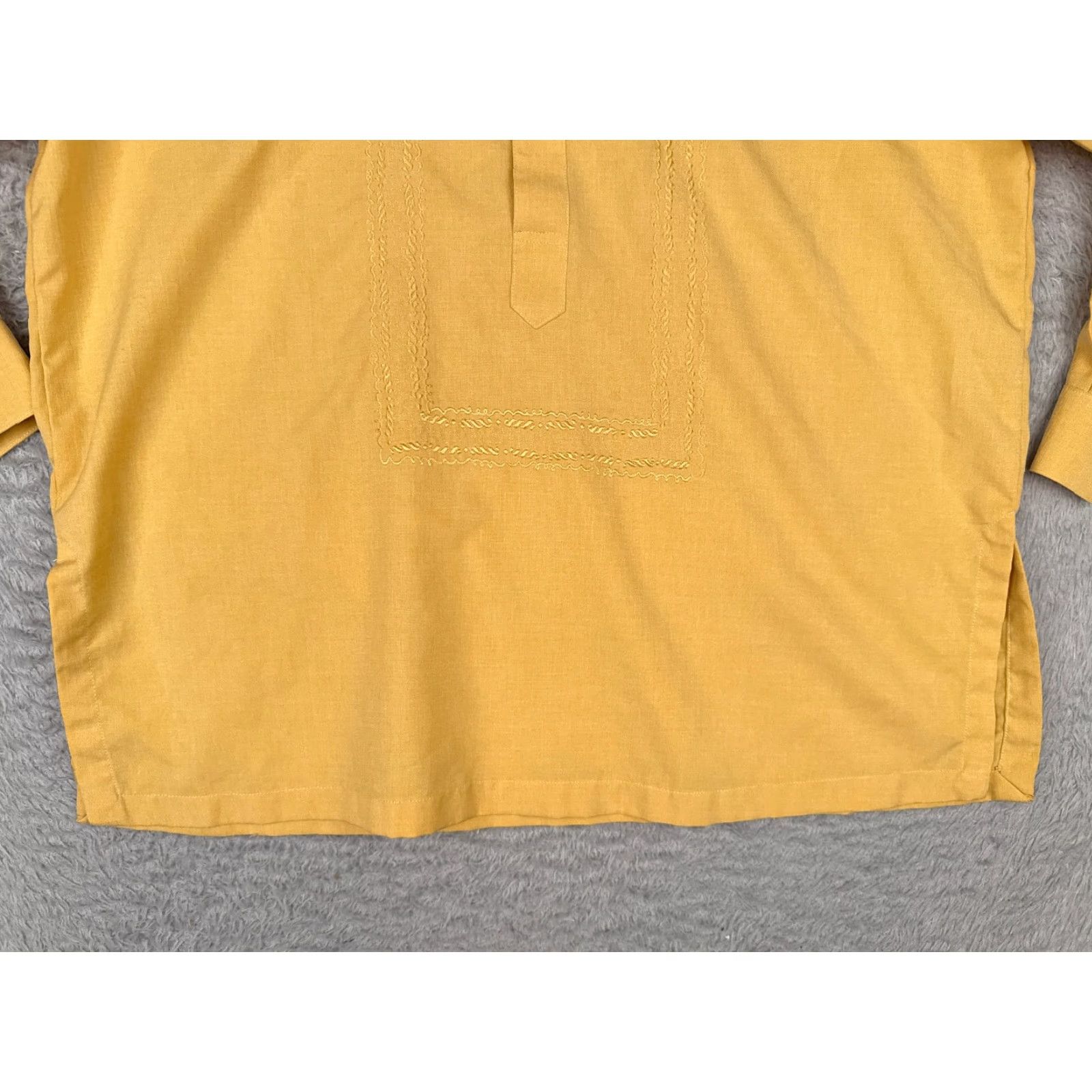 Ralph Lauren Ralph Lauren Shirt Men L Yellow Long Sleeve Henley Cotton Jersey Button Up Embroidered Logo Classic Sports 90s Mens Size US L / EU 52-54 / 3 - 6 Thumbnail