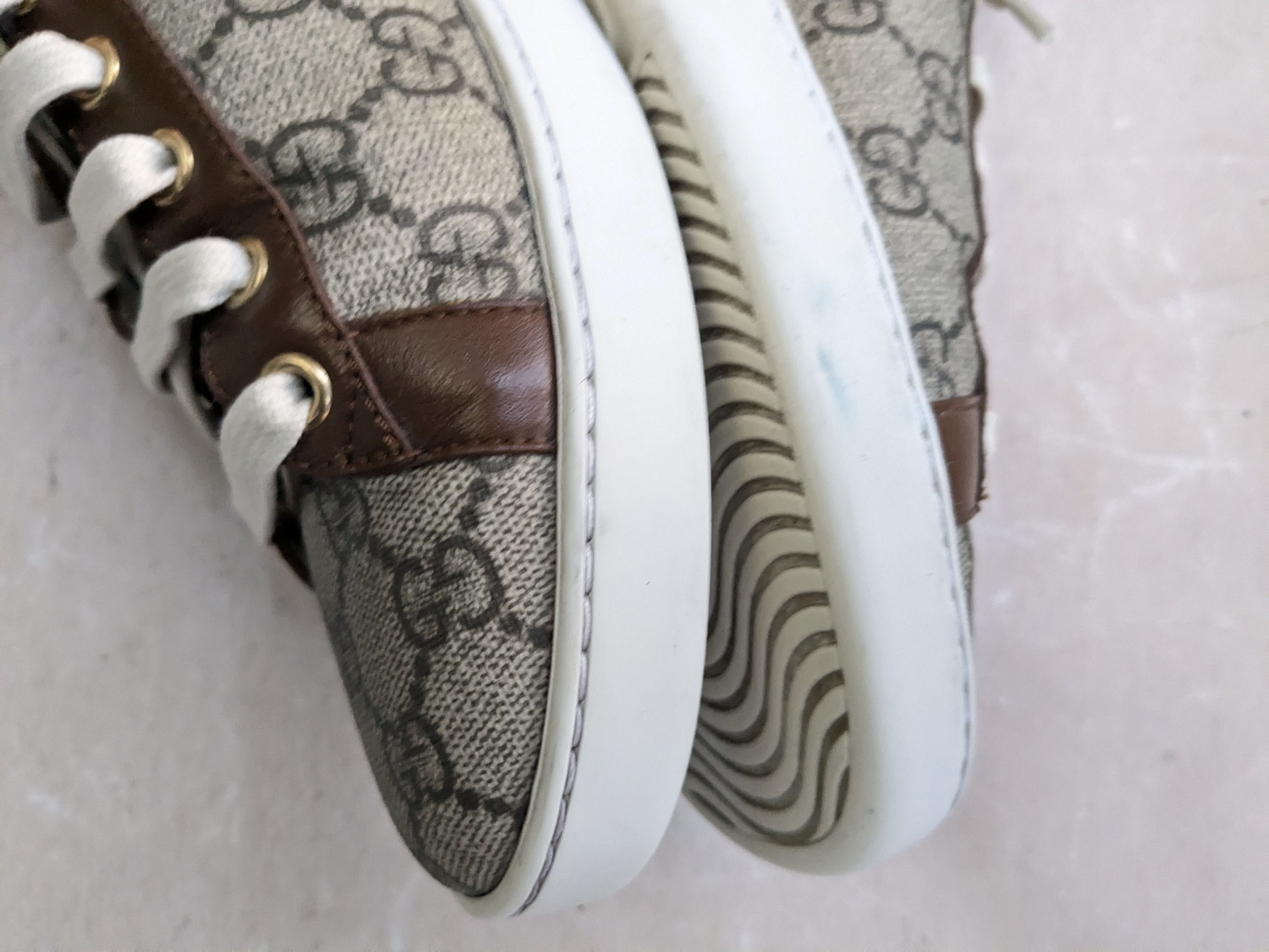 Gucci Gucci Ace Monogram Low 8.5 Canvas GG Logo Size US 8.5 / EU 41-42 - 11 Thumbnail