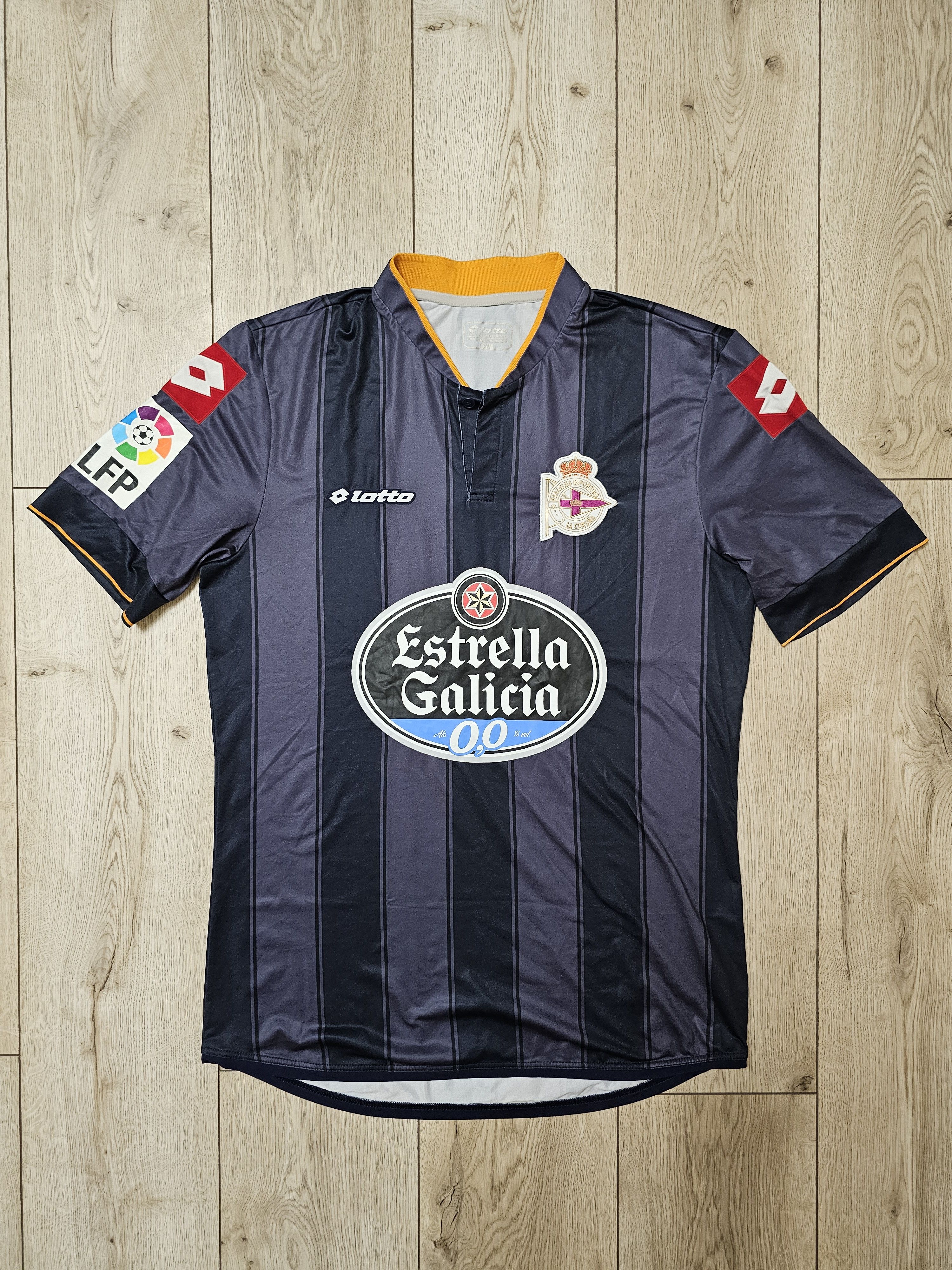 Lotto Sport DEPORTIVO LA CORUNA 2013 2014 AWAY FOOTBALL SOCCER JERSEY Size US XL / EU 56 / 4 - 1 Thumbnail
