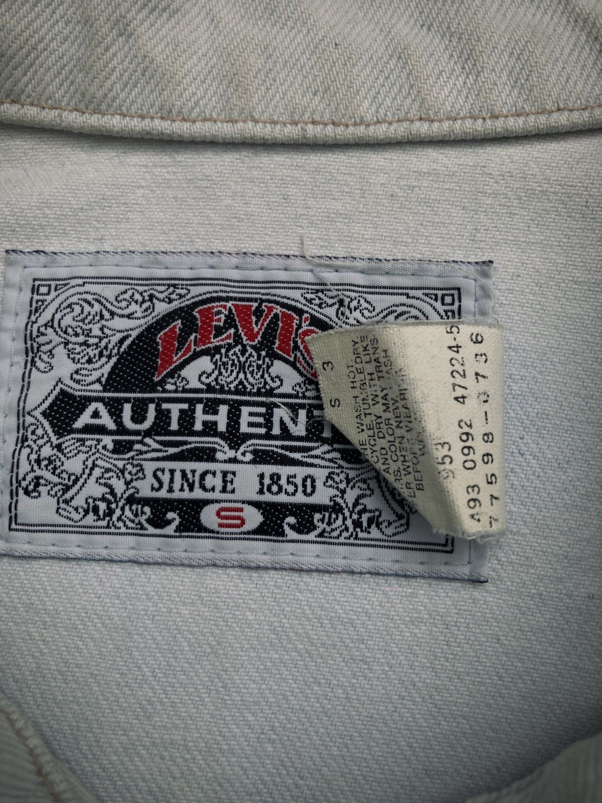 Levi's Vintage Clothing Vintage 93’ Levis Denim Trucker Jacket Size M / US 6-8 / IT 42-44 - 6 Thumbnail
