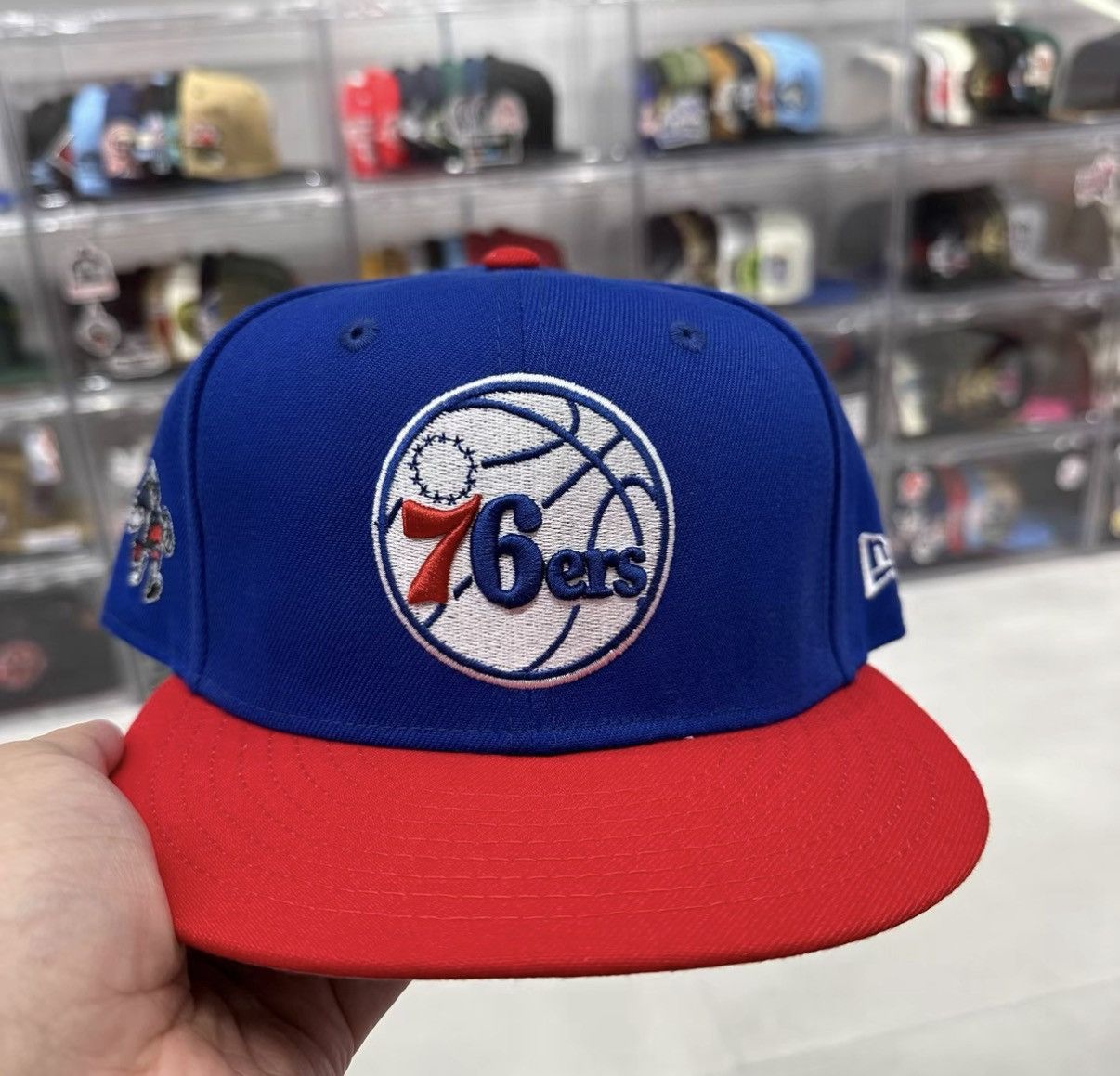 New Era New Era NBA Philadelphia 76ers Flat Brim Baseball Cap J32 Size ONE SIZE - 2 Thumbnail