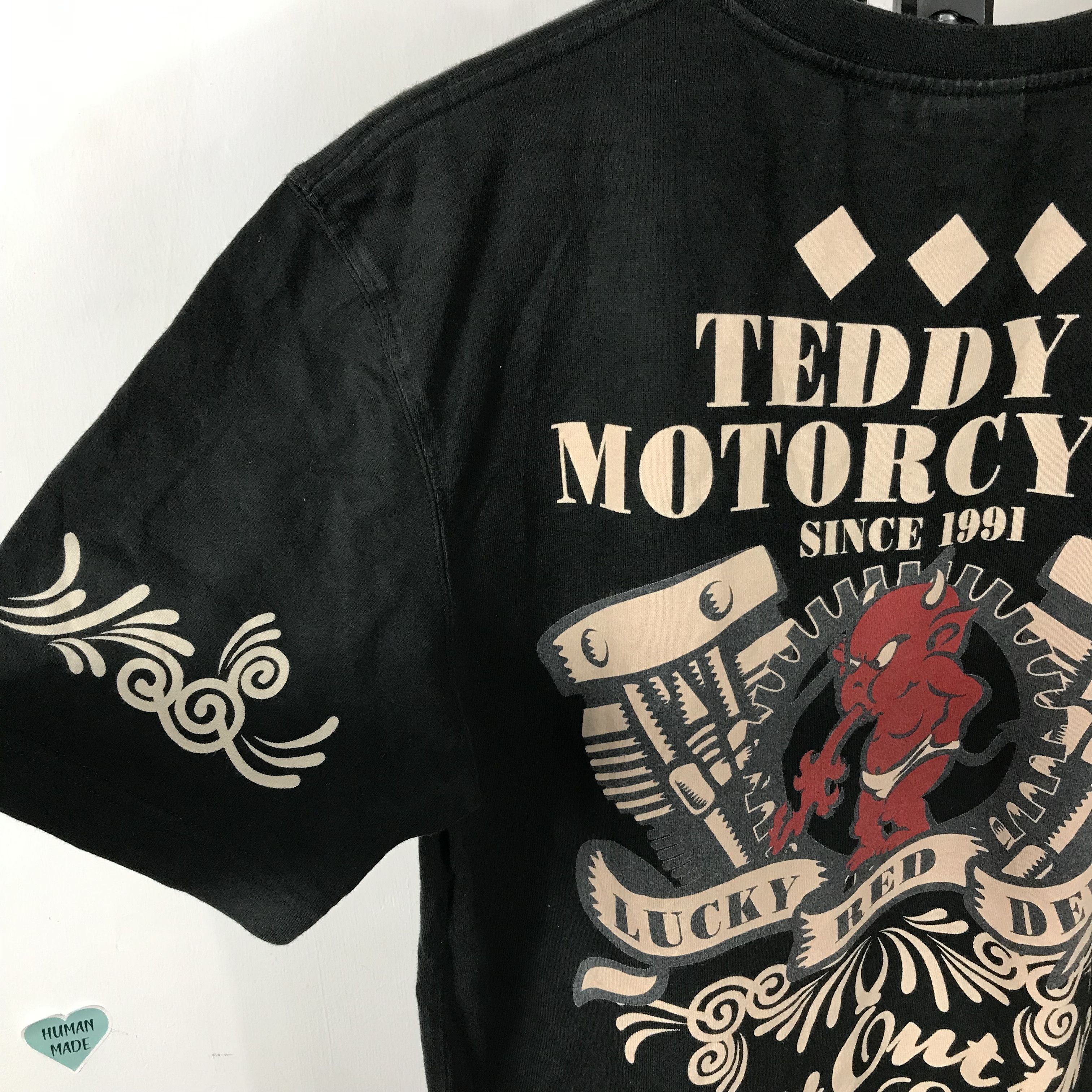 Tedman vintage TEDDY MOTORCYCLE Ted Company TEE Size US M / EU 48-50 / 2 - 6 Thumbnail