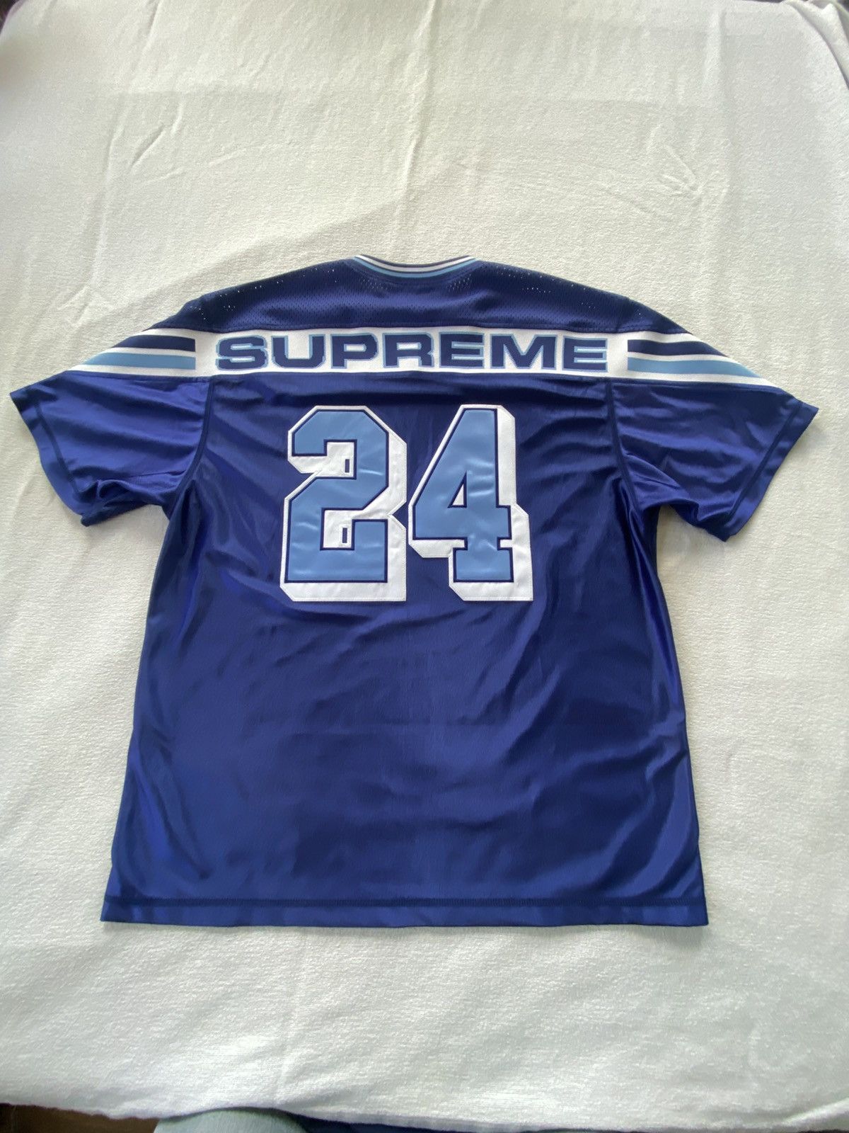 Supreme Supreme Jacquard Rib Football Jersey XXL | Grailed