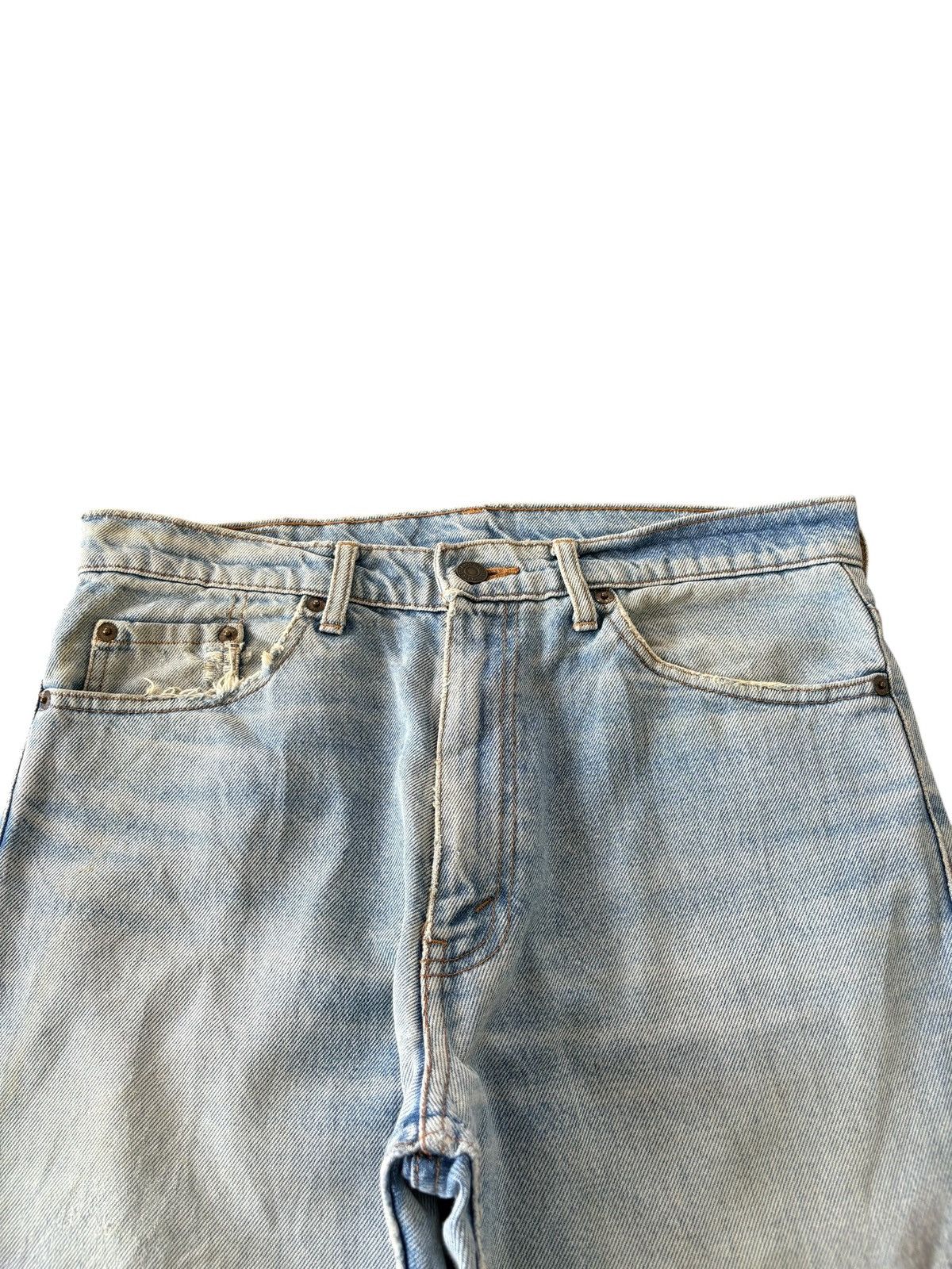 Levi's Vintage 90s Levis 518 Faded Wash Distressed Loose Jeans Size US 33 - 4 Thumbnail