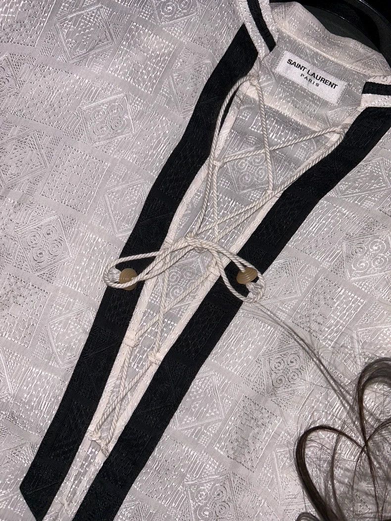 Yves Saint Laurent Saint Laurent size 37 9 SS New Year Embossed Strap Shirt 25 Size US M / EU 48-50 / 2 - 3 Thumbnail