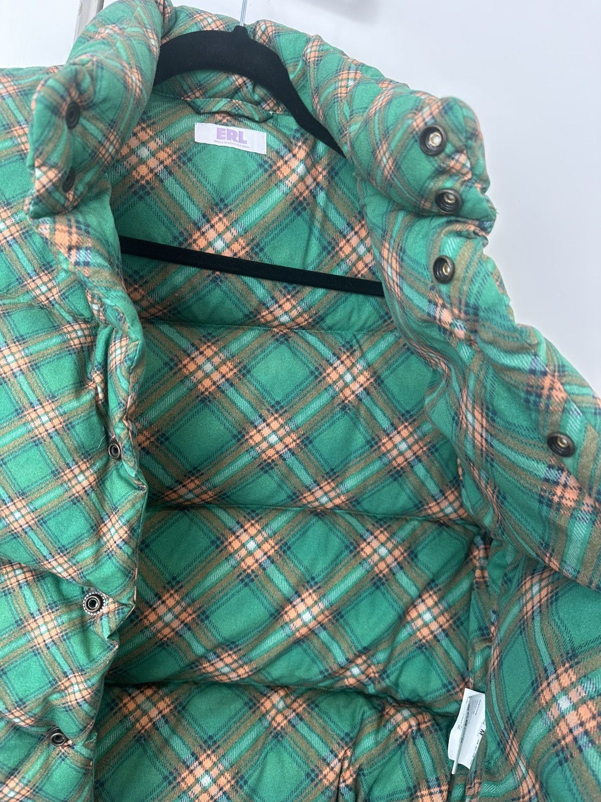ERL ERL Green checked puffer vest Size US M / EU 48-50 / 2 - 4 Thumbnail