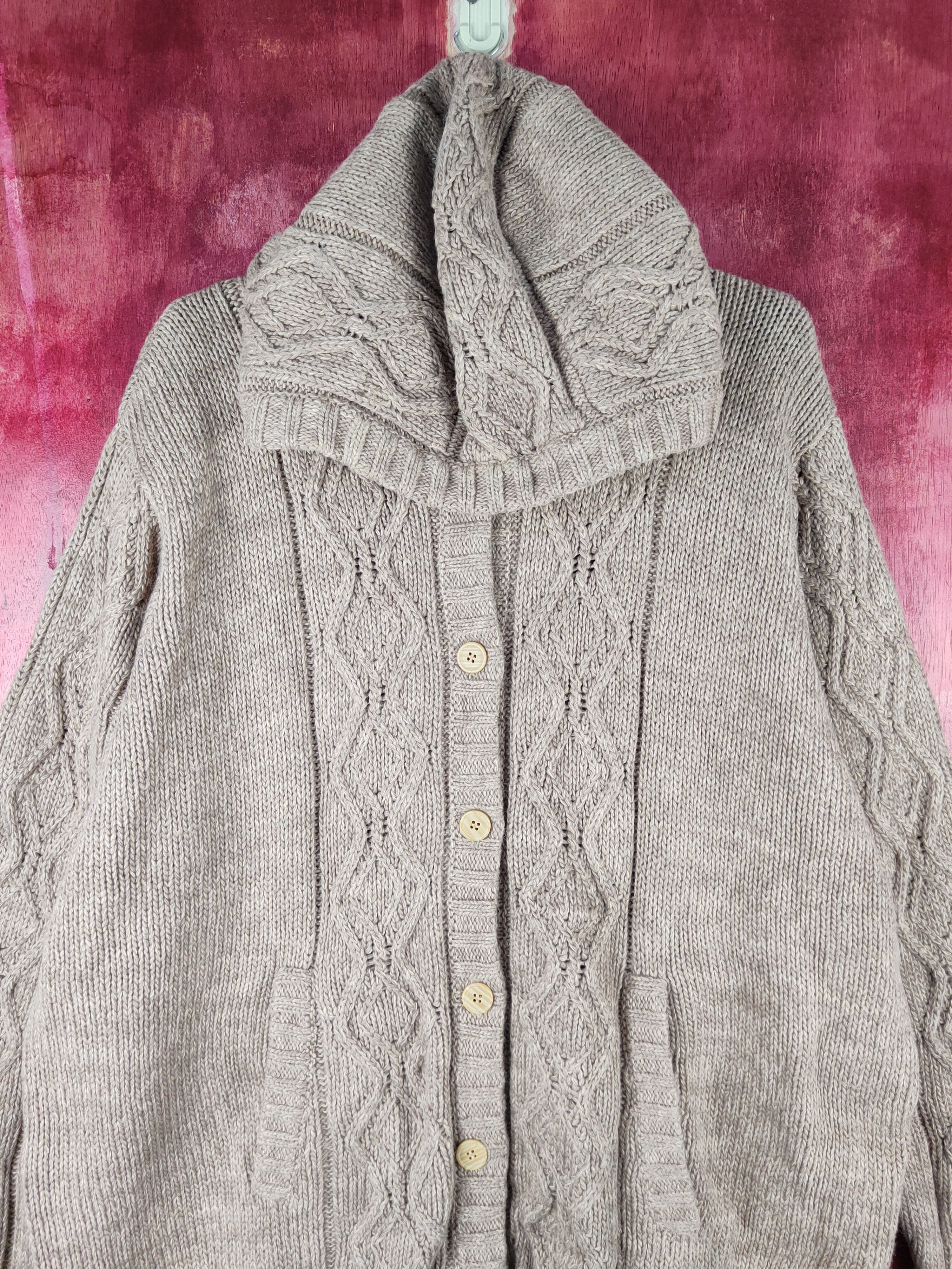 Japanese Brand Smile Land Beige Hoodie Knitwear cardigan Sweaters #S1577 Size US XL / EU 56 / 4 - 2 Thumbnail