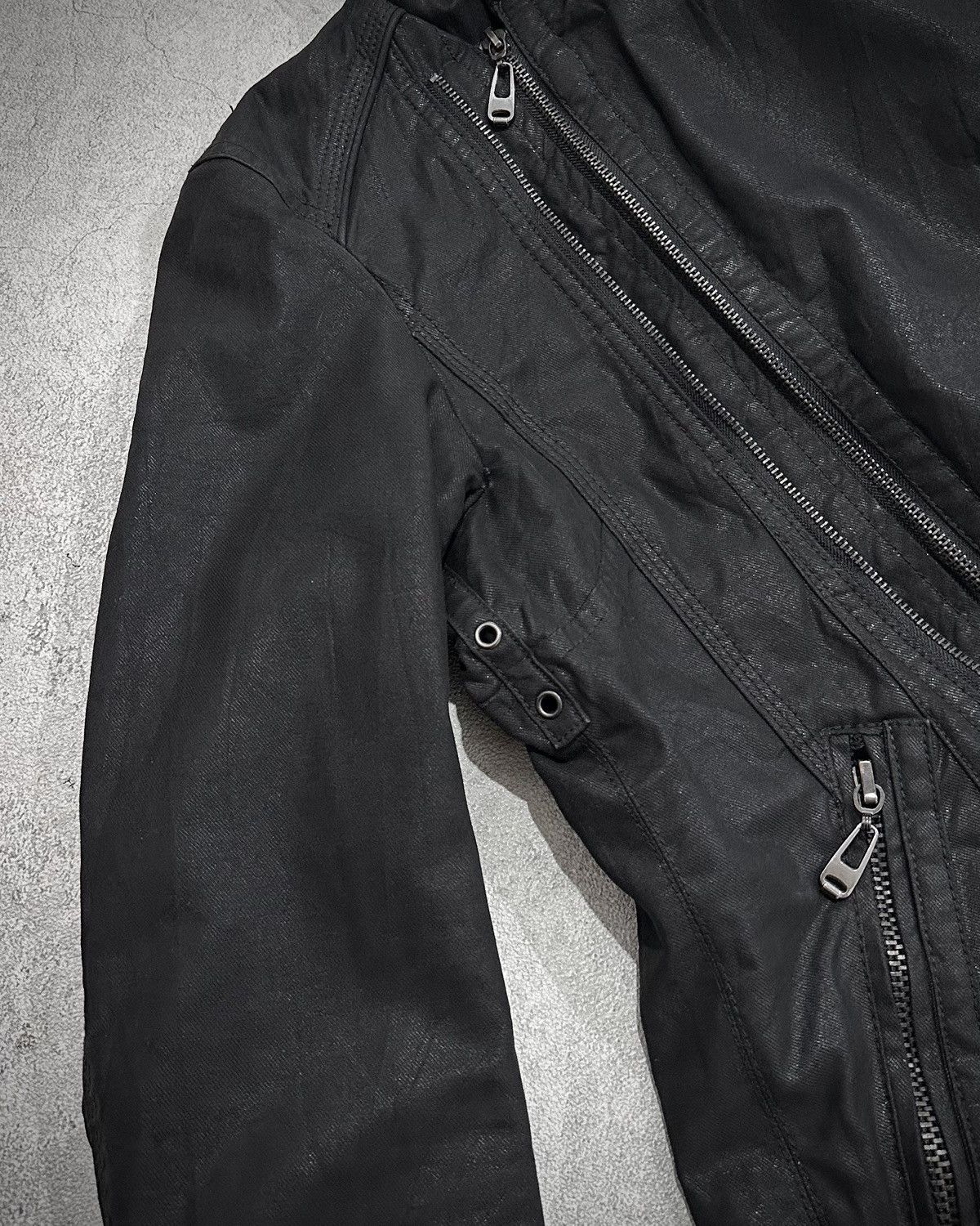 Japanese Brand Luv Maison Bono Waxed Assymetric Jacket Kmrii Style Size US S / EU 44-46 / 1 - 10 Thumbnail