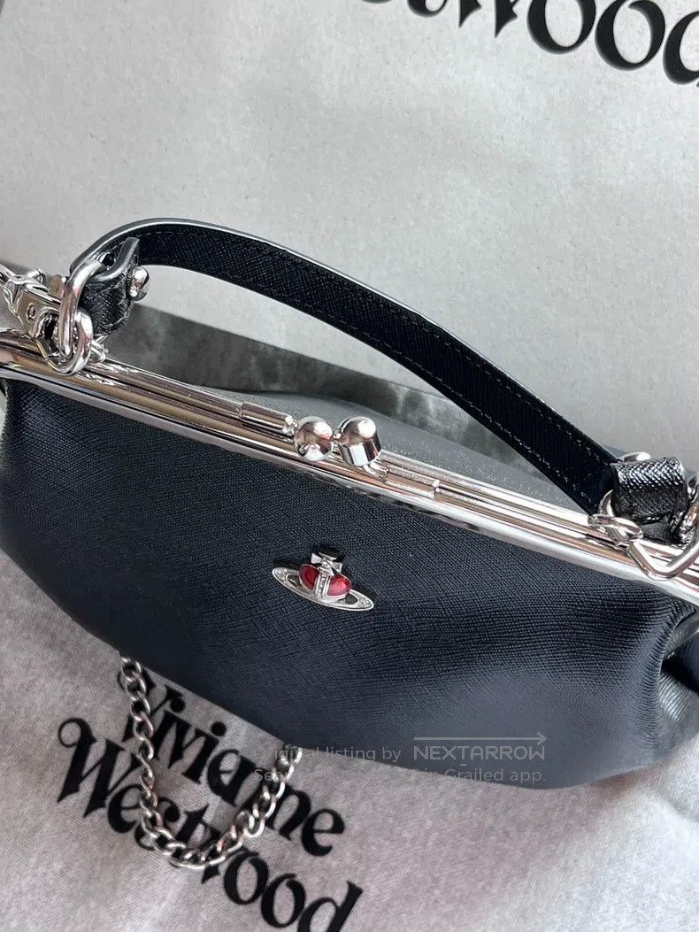 Vivienne Westwood Vivienne Westwood size os Red heart Saturn dumpling bag wit Size ONE SIZE - 5 Thumbnail