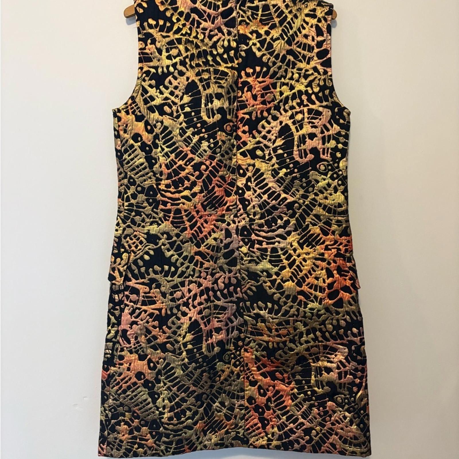Desigual Desigual Christian Lacroix Sleeveless Black Metallic Dress Size L / US 10 / IT 46 - 5 Thumbnail