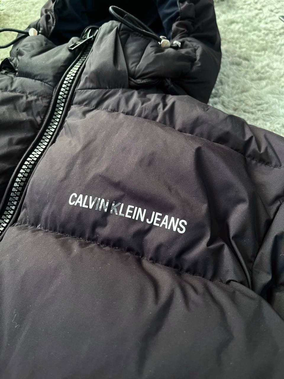 Calvin Klein Puffer Light Jacket Streetwear Vintage Logo
