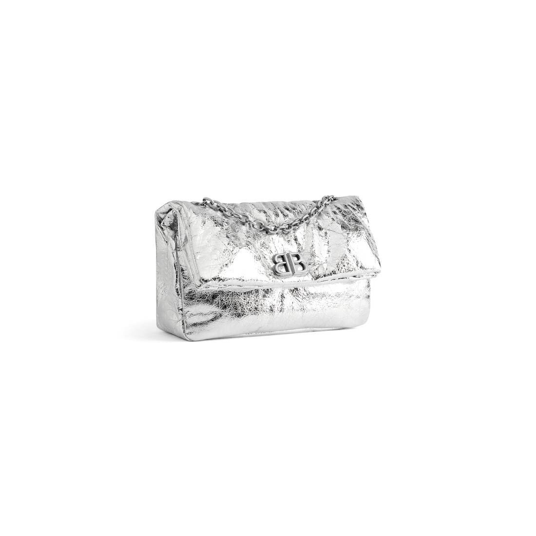 Balenciaga o1s1rm0825 Size: OS / Monaco Small Chain Bag Metallized Size ONE SIZE - 2 Thumbnail