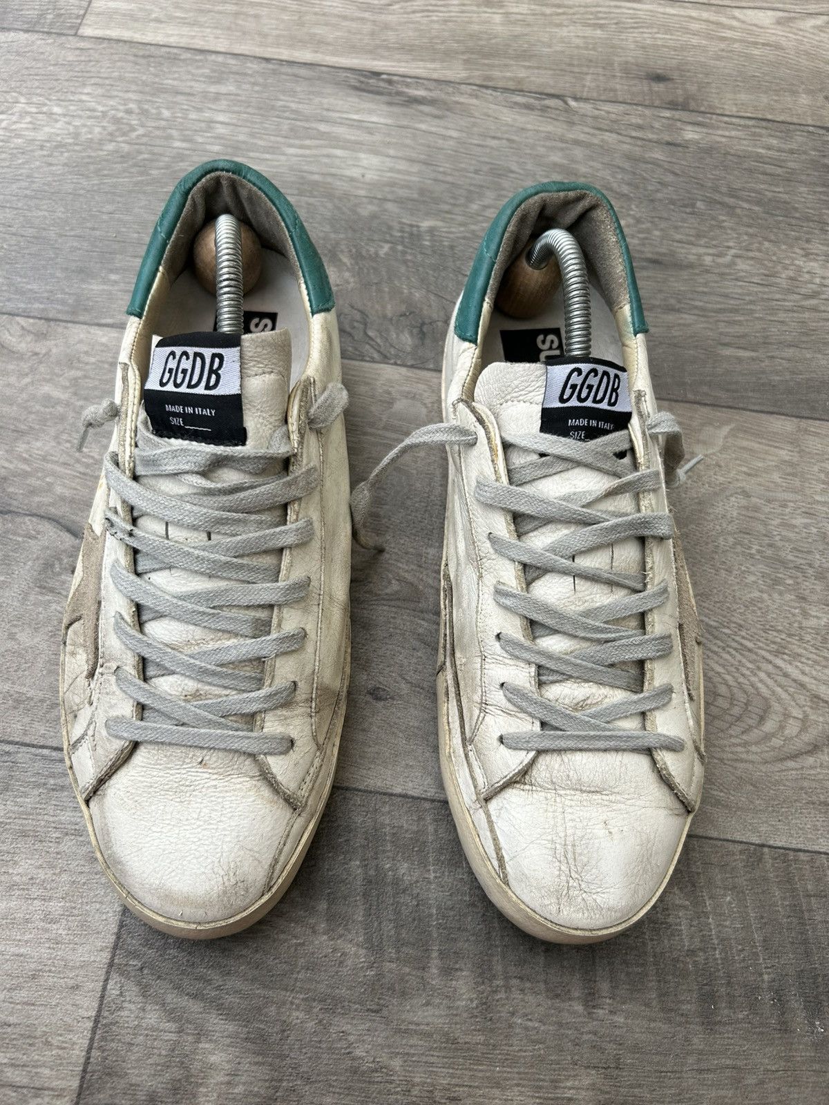 Golden Goose Super-Star leather sneakers.
