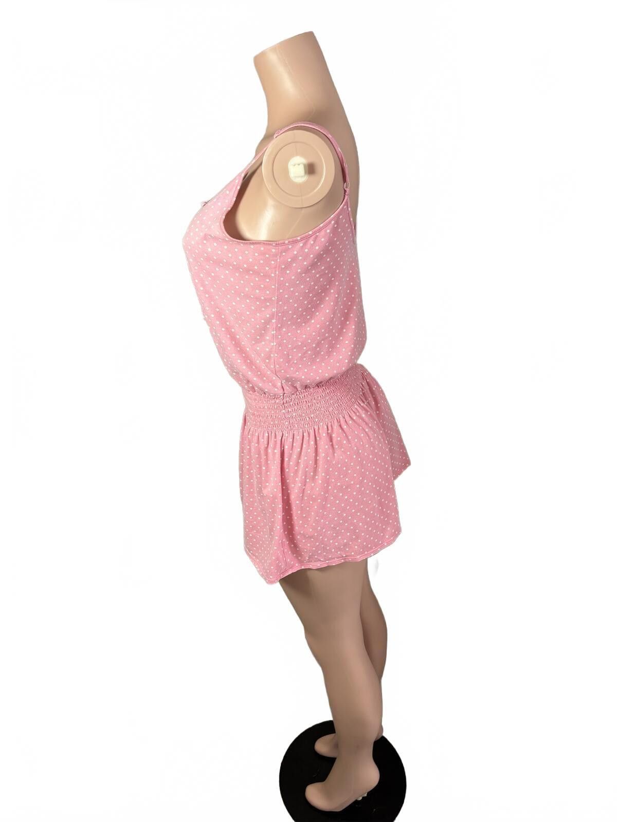 Unknown London Pink Polka Dot Sleeveless Dress. small. Size 28" / US 6 / IT 42 - 4 Thumbnail