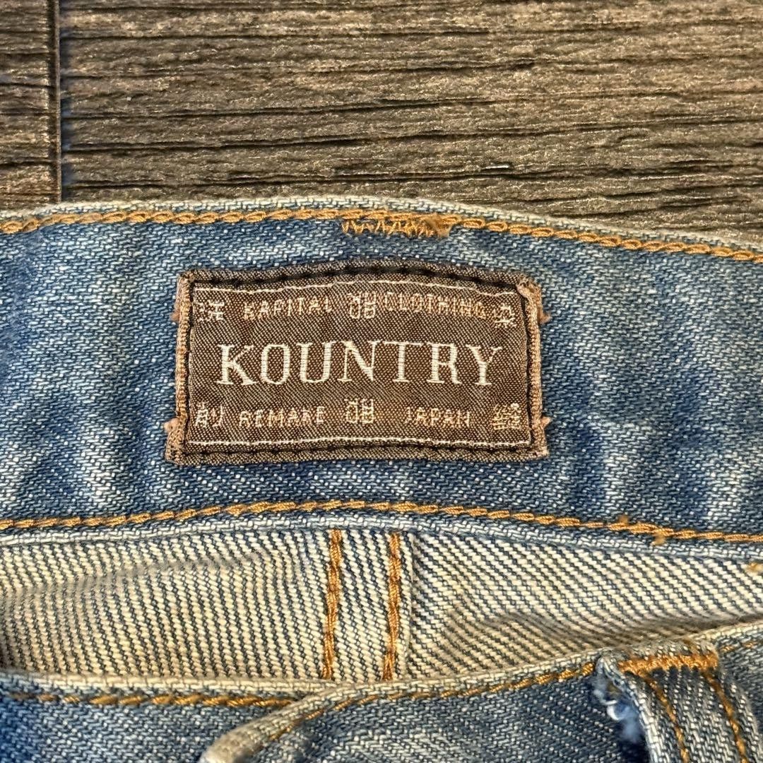 Kapital Kountry KAPITAL KOUNTRY Studded Denim Shorts Blue 32 inches Size US 33 - 3 Thumbnail