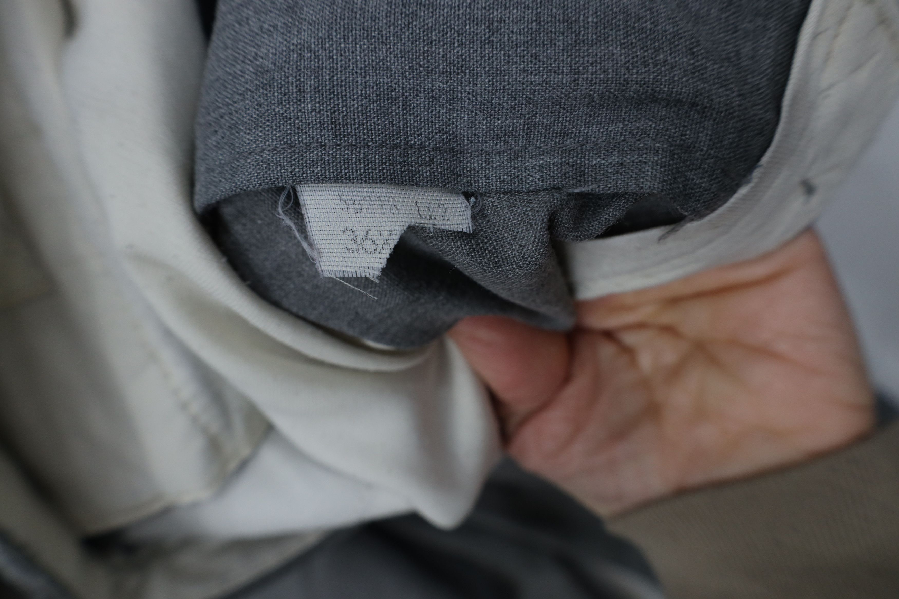Vintage Vintage 70s Streetwear Blend Chambray Chino Pants Gray Size US 34 / EU 50 - 10 Thumbnail