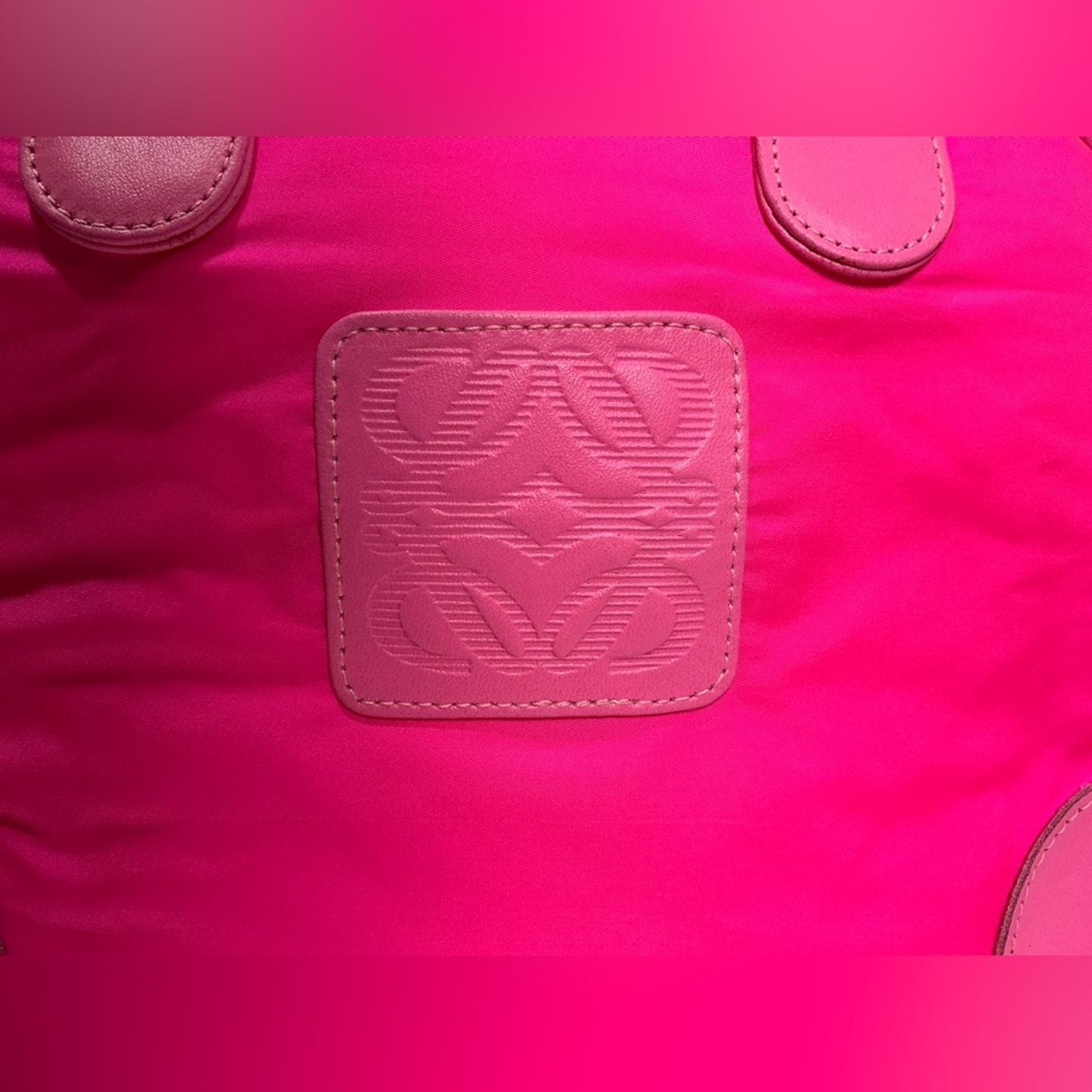 Loewe Loewe Hot Pink Nylon Boston 32 Anagram Amazona Limited Editi Size ONE SIZE - 3 Thumbnail