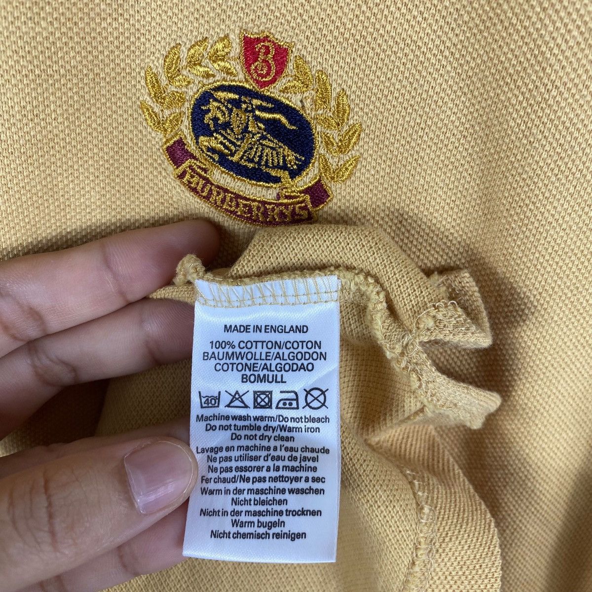 Burberry Vintage BURBERRYS Small Logo Polo Shirt Large Size Size US L / EU 52-54 / 3 - 6 Thumbnail