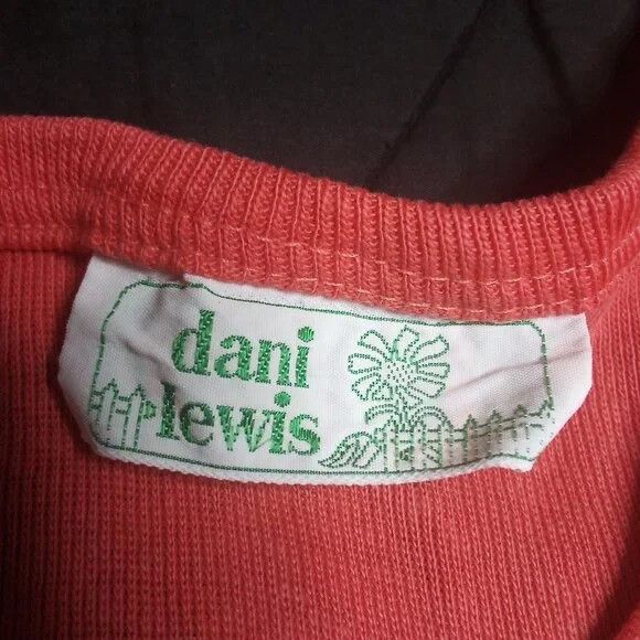 Vintage Vintage 70s Dani Lewis Floral Embroidered Top Blouse T-Shirt Size M / US 6-8 / IT 42-44 - 3 Thumbnail