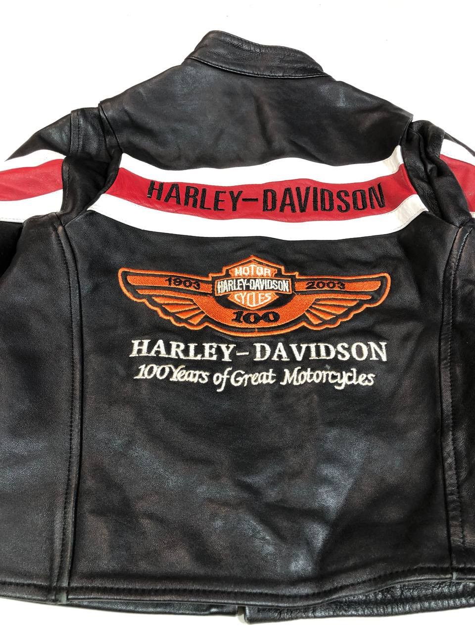 Vintage Harley Davidson Leather Jacket Moto Biker Size US XS / EU 42 / 0 - 9 Thumbnail