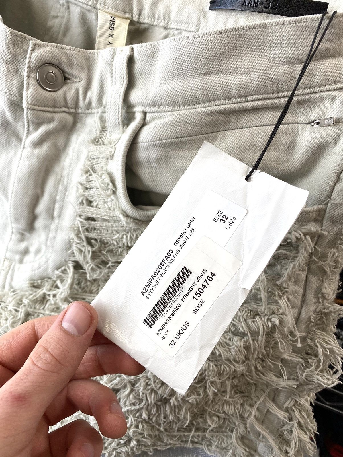 1017 ALYX 9SM Alyx Blackmeans Denim Pants Distressed Size US 32 / EU 48 - 3 Thumbnail
