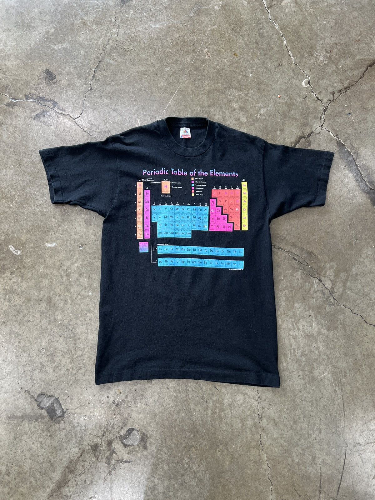 Vintage Vintage 1995 Periodic Table Elements Single Stitch Tee Large Size US L / EU 52-54 / 3 - 2 Thumbnail