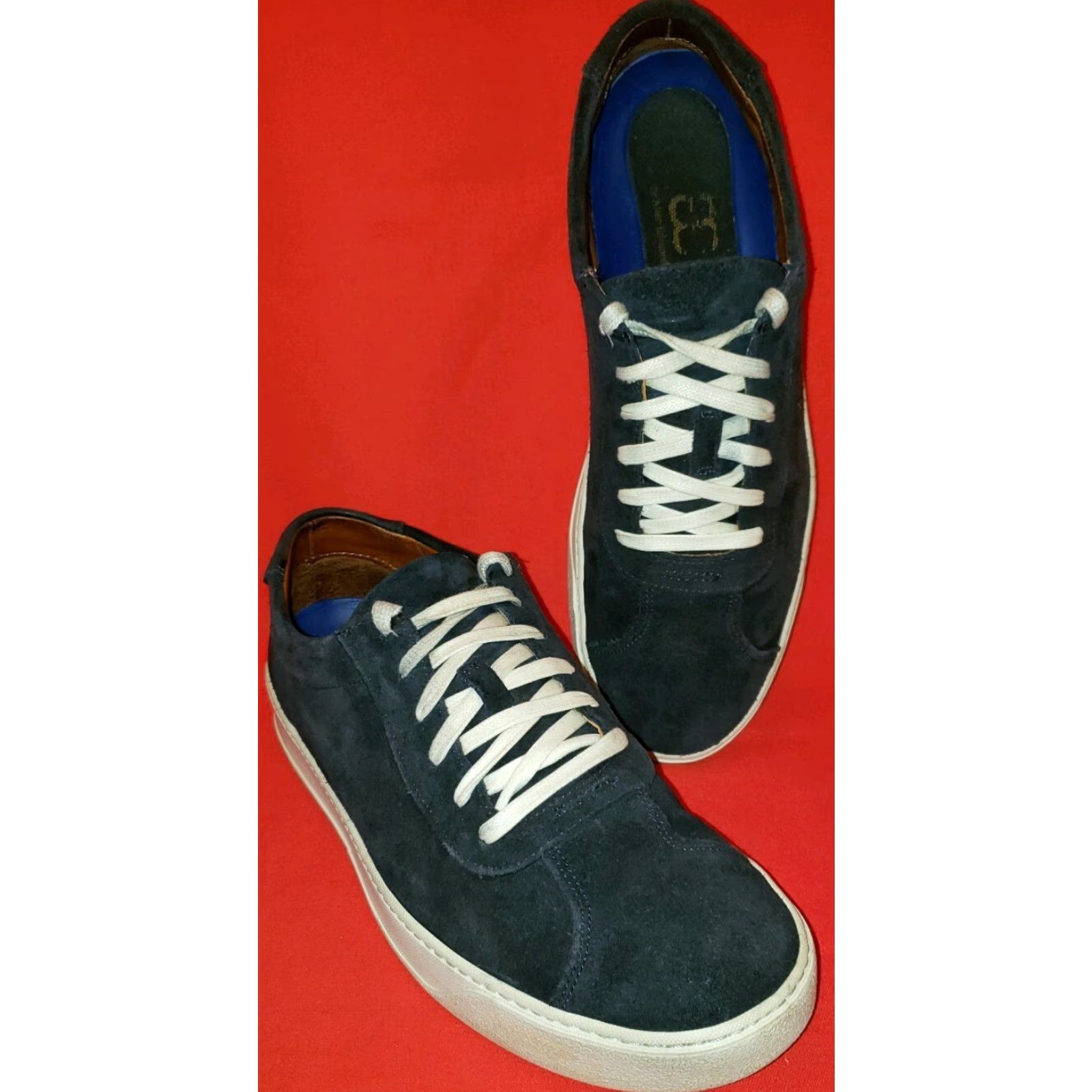 Allen Edmonds Allen Edmonds Men's Court Canal Suede Sneakers 10M Blue Model 3742 43869 Sneakers Casual Shoes Shoes Court Canal Suede Blue 10M Mens Size US 10 / EU 43 - 2 Thumbnail
