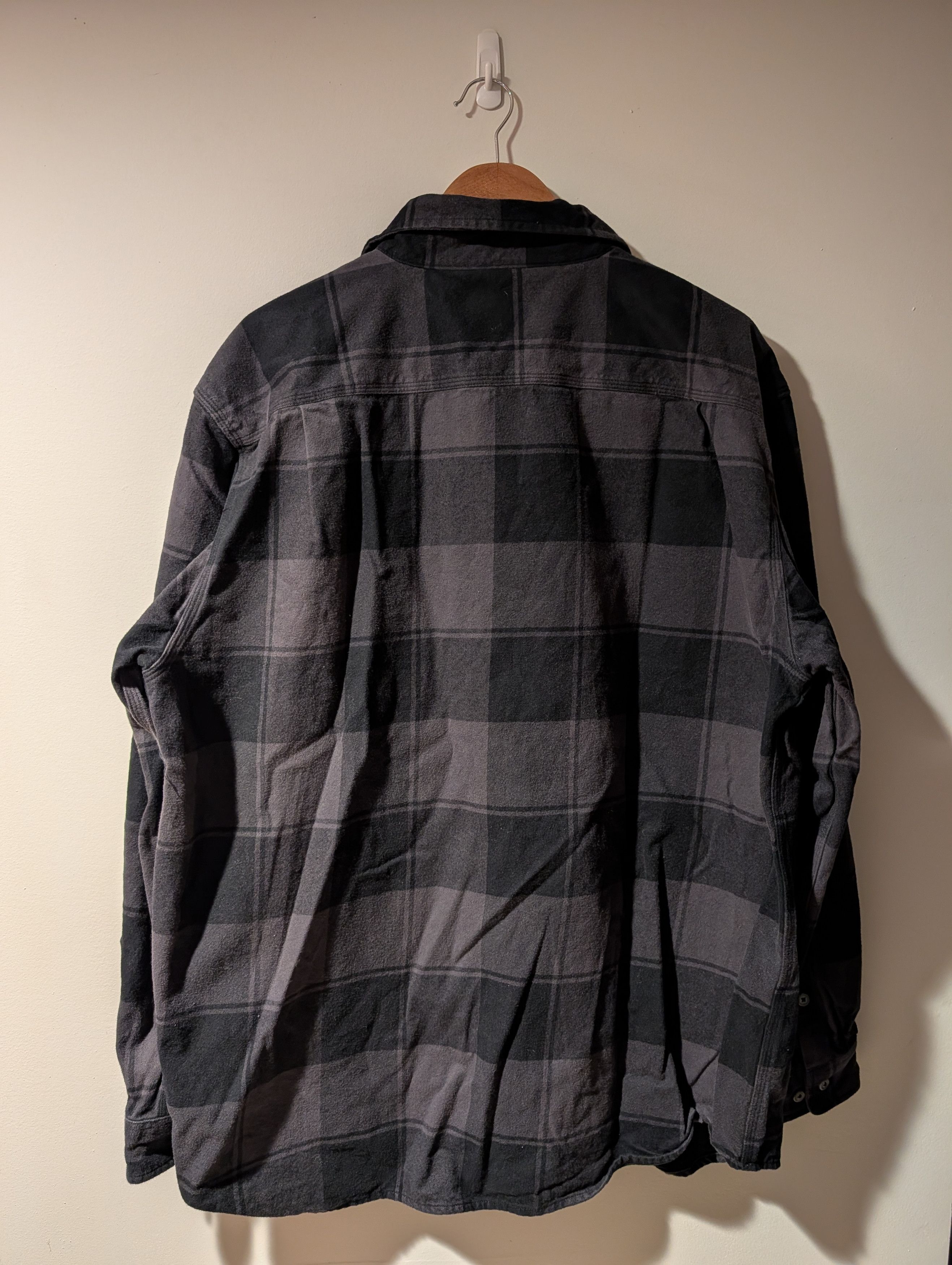 Carhartt Carhartt Loose Fit Black Gray X-Large Flannel Shirt Size US XL / EU 56 / 4 - 4 Thumbnail